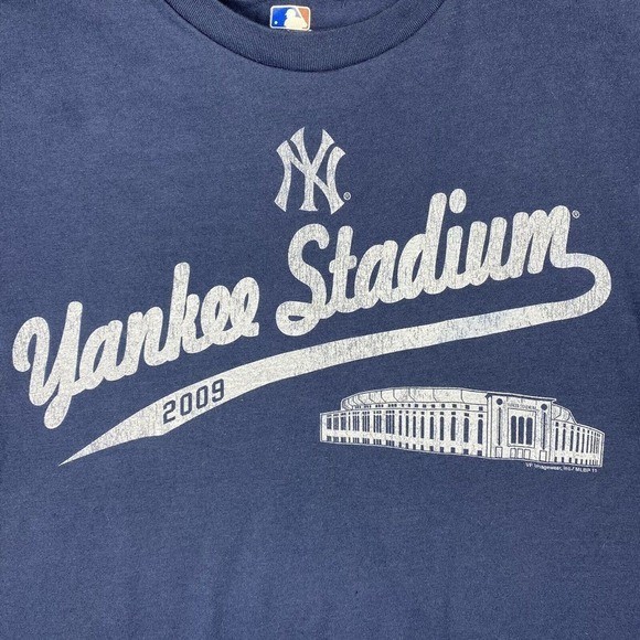 New York Yankees Stadium Shirt Mens S 2009 Baseball MLB NYC Bronx Bombers Judge