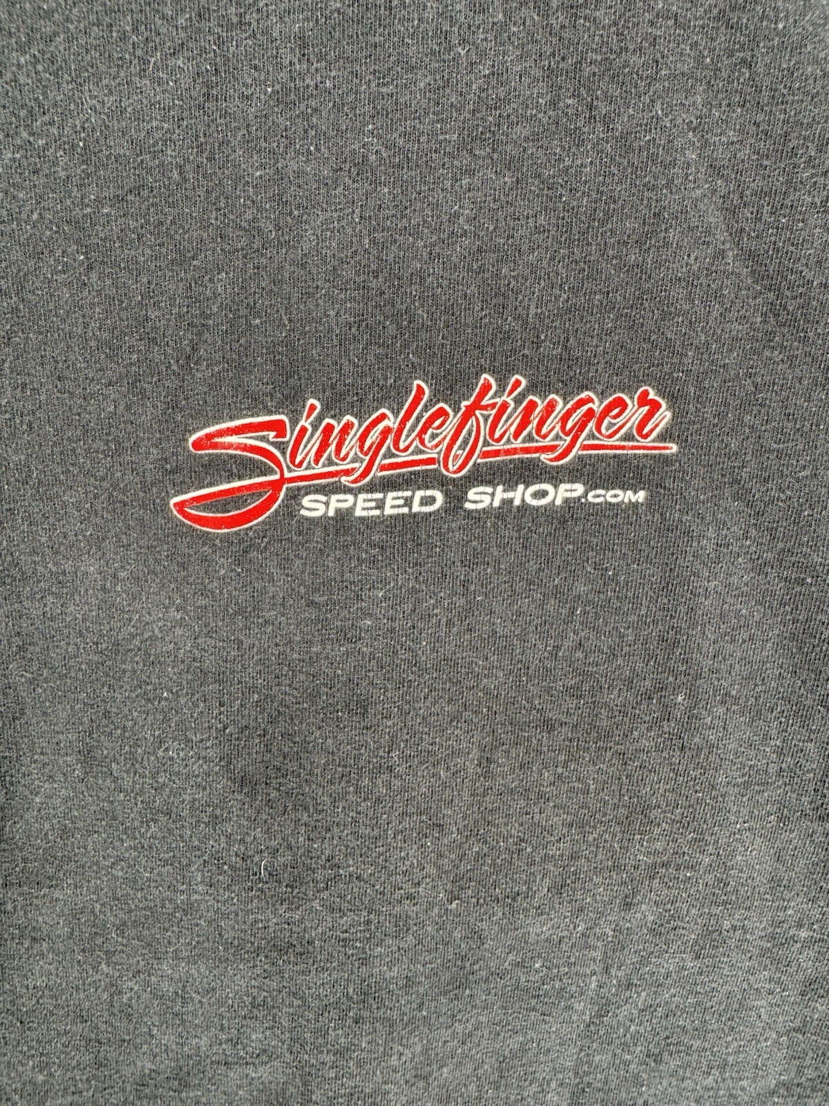 Speed Shop Cropped T Shirt Size Unknown, M Finger Edited Out