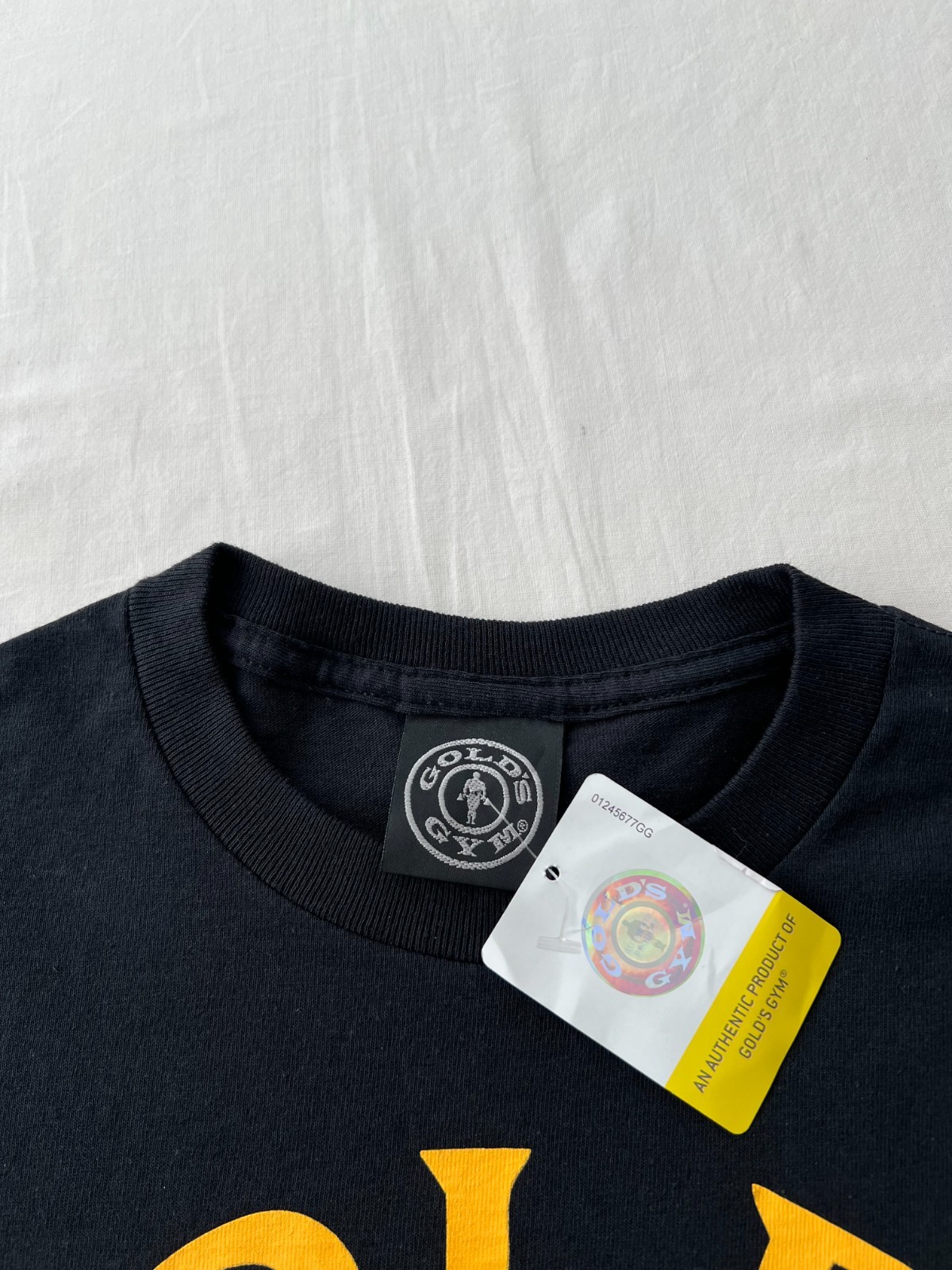 Golds Gym Bodybuilding Workout Sport Black T-shirt Sz M