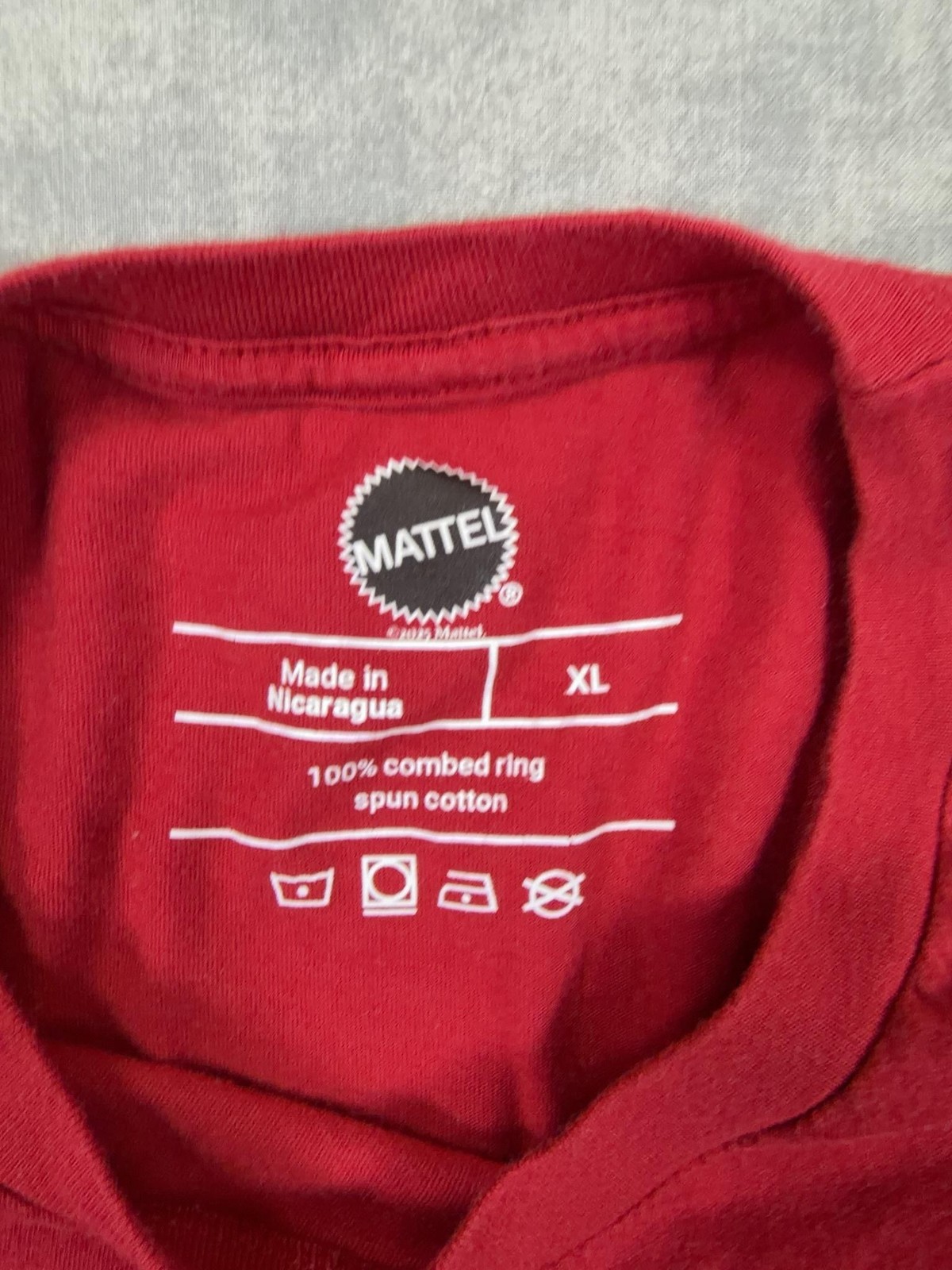 Mattel Shirt Mens XL Red Love LA Logo Graphic Tee Tagless Short Sleeve