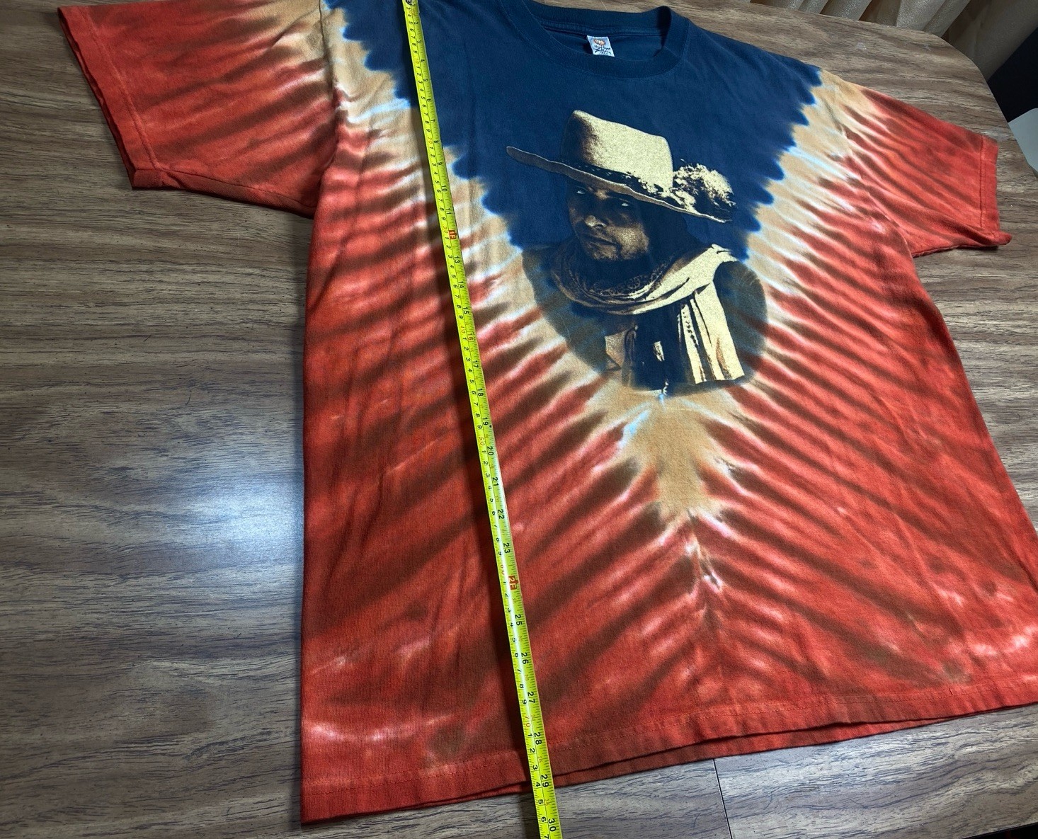 2005 Bob Dylan XL Y2K Tie-dye Concert Tee T Shirt East West Tour Band Tee Hippie