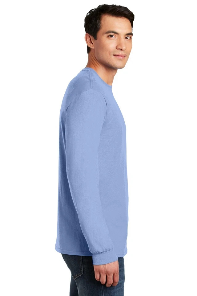 Gildan G540 Men’s Heavy Cotton Preshrunk Tshirt Long Sleeve Crew Neck T-Shirt