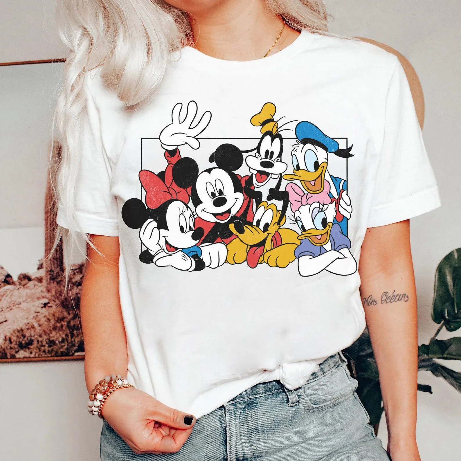 Disney Mickey And Friends The Gang Funny Disneyland Family Matching Shirt