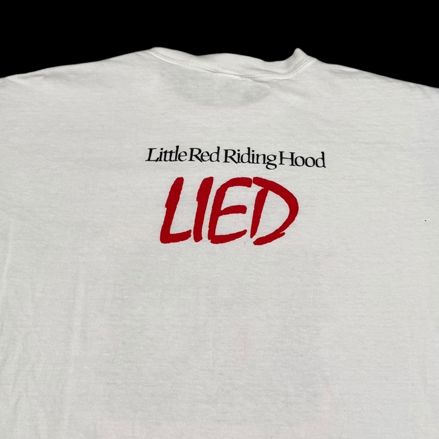 2000s Anvil Restore the Wolf Red Riding Hood Died White Shirt Men’s Large