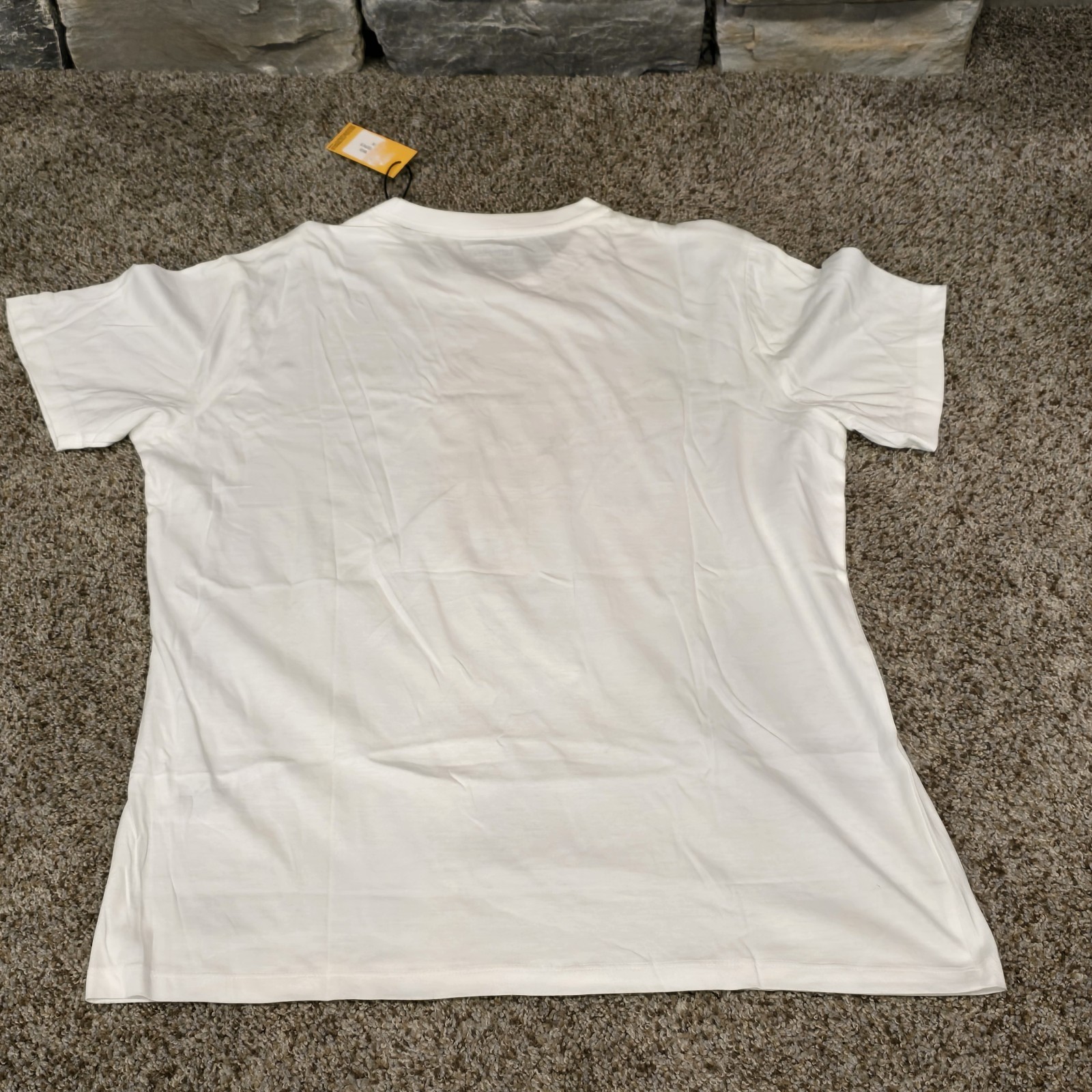 CAT Caterpillar Men’s Size L Large Workwear White Self Edge Logo New!