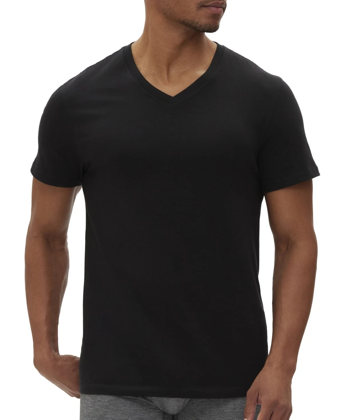 Gap Men 3 Pack Regular fit V Neck Shirt Black Solid New in Box