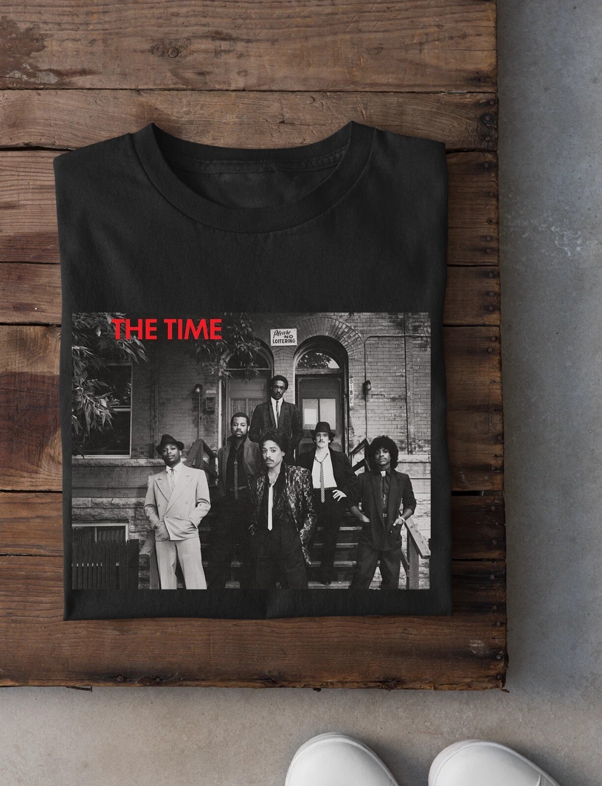 Morris Day Label Make Peace Over The Time Reissue Black Men Sleeve Shirt