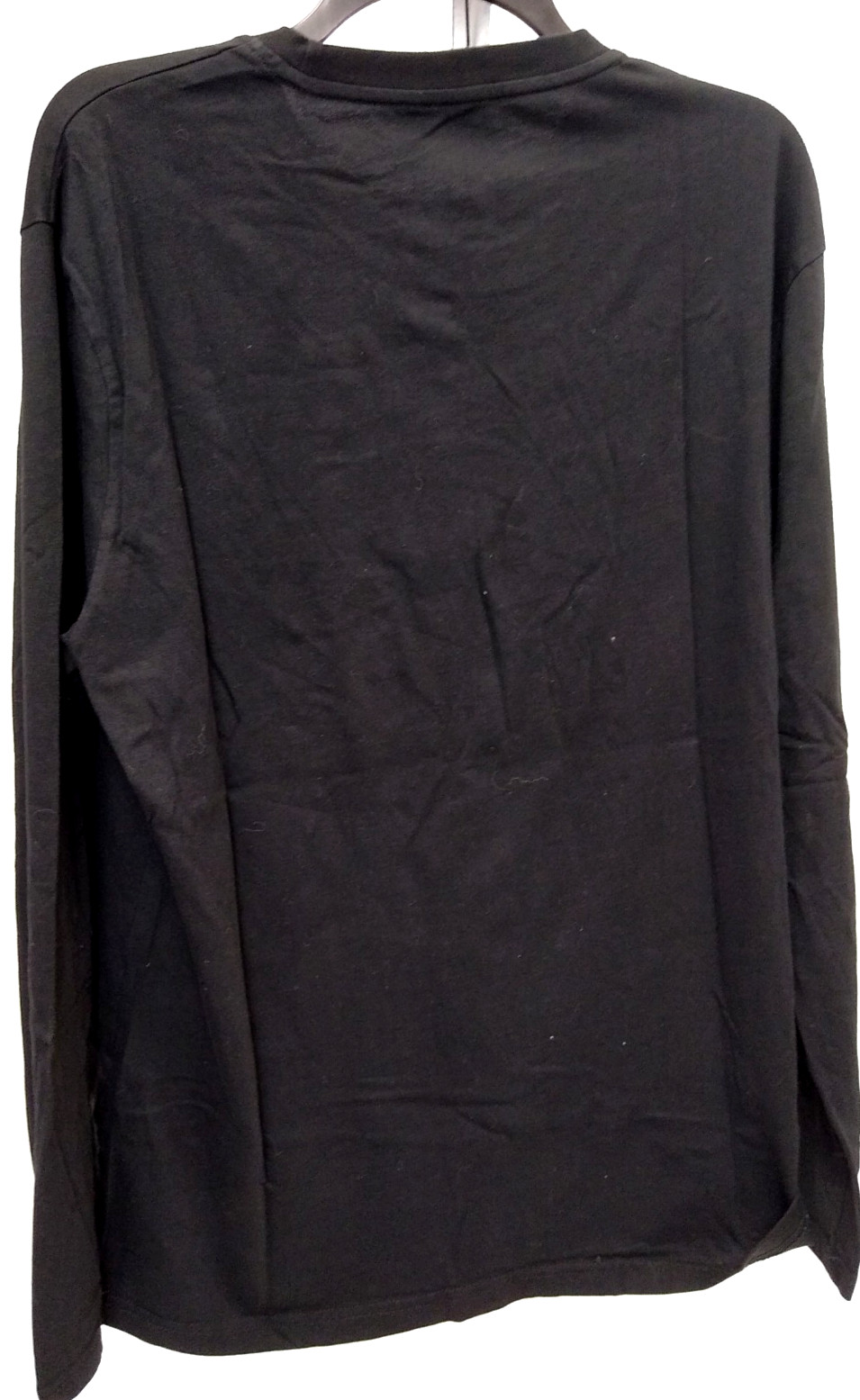 GILDAN Heavy Cotton Black Long Sleeve Crew neck TEE SHIRT SZ MED