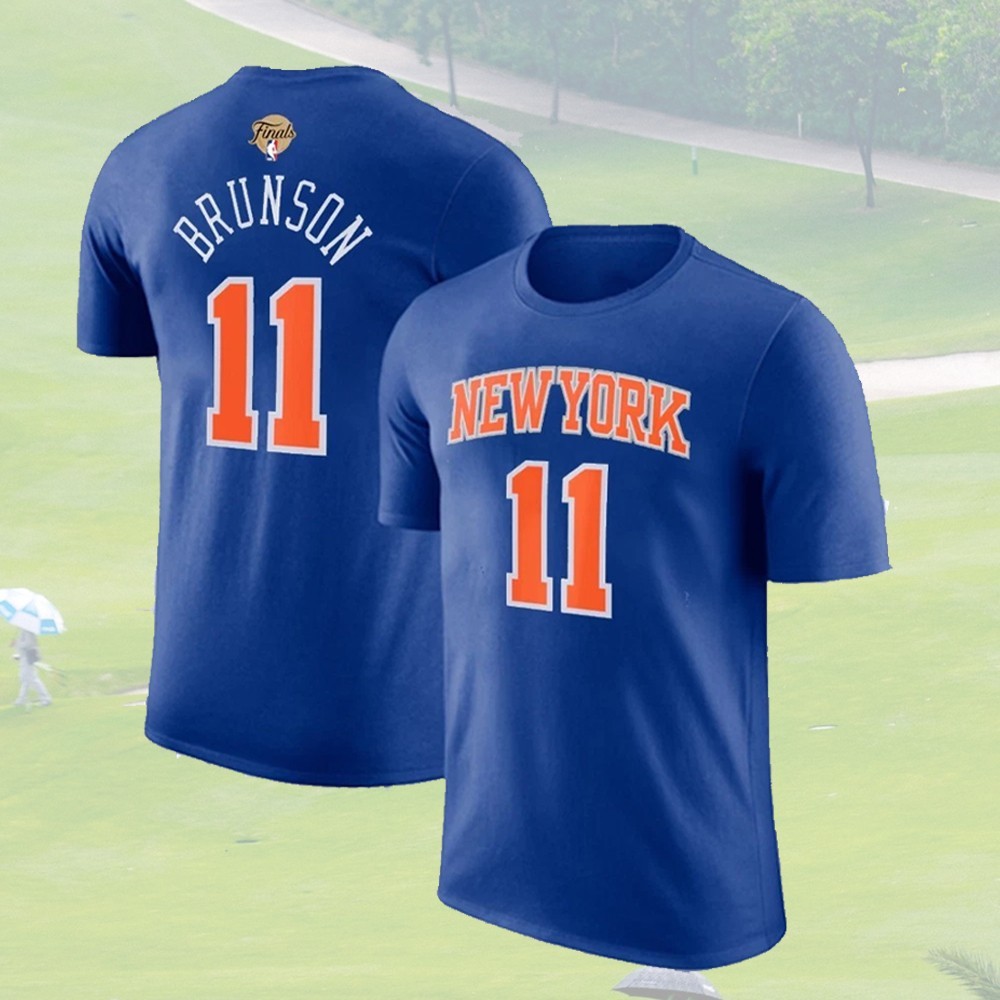 ✍️HOT – Jalen Brunson #11 Baskeball Team 2026 Finals Champions Name & Number Tee
