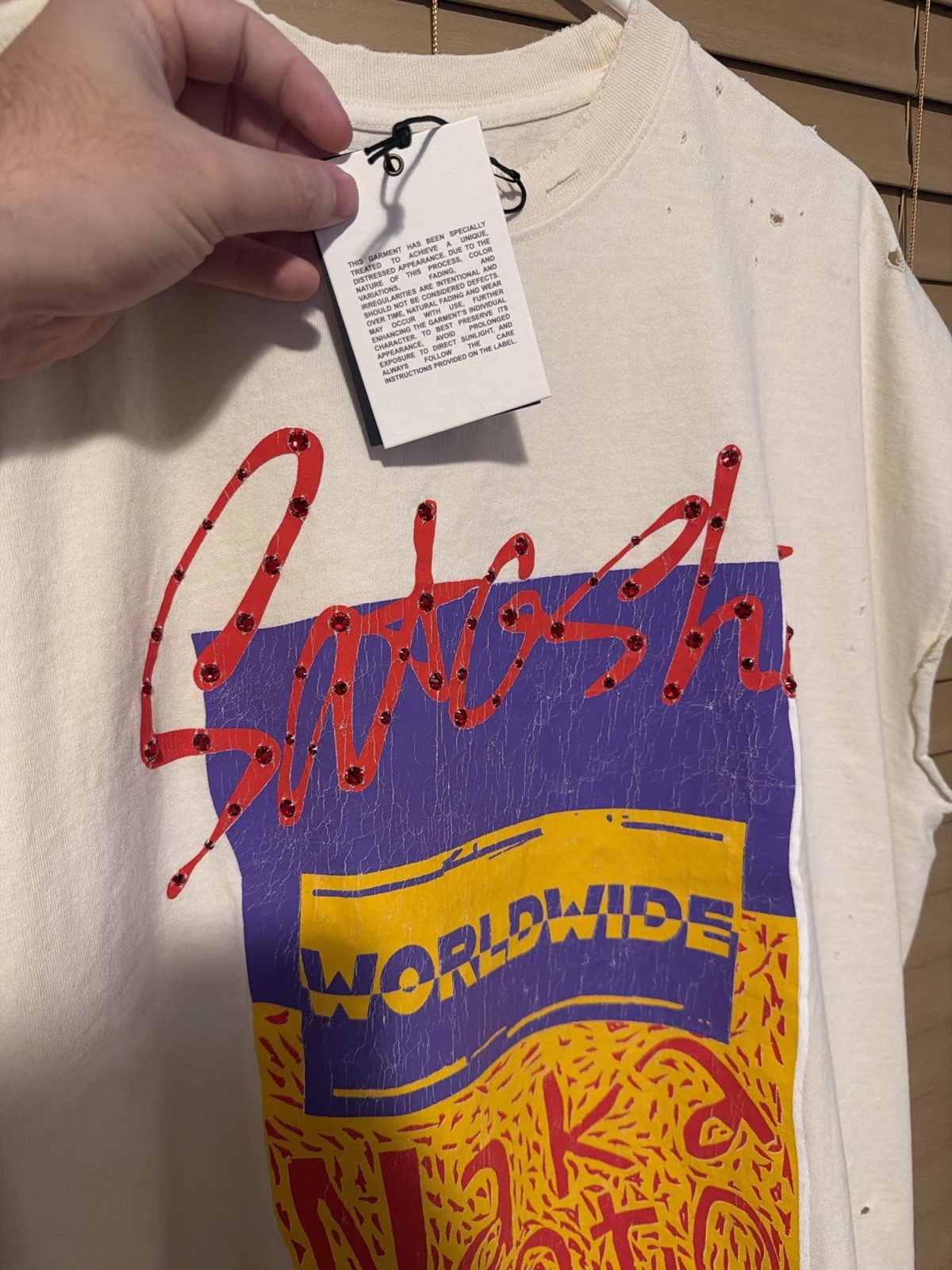 Satoshi Nakamoto Worldwide Shirt Size XL Cut Off Tee