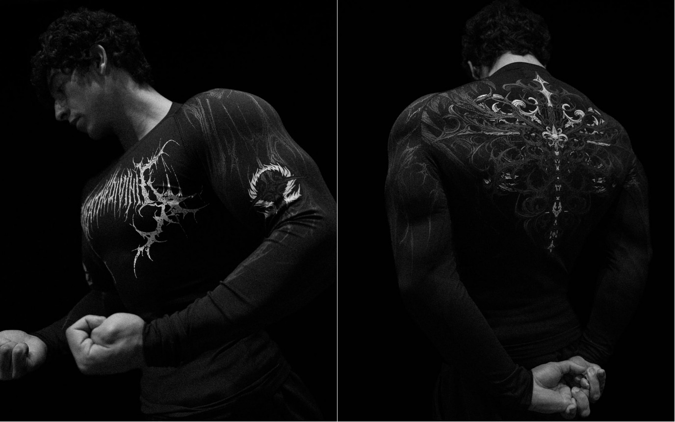Breathedivinity Striped high-elastic sports tight long-sleeved shirt