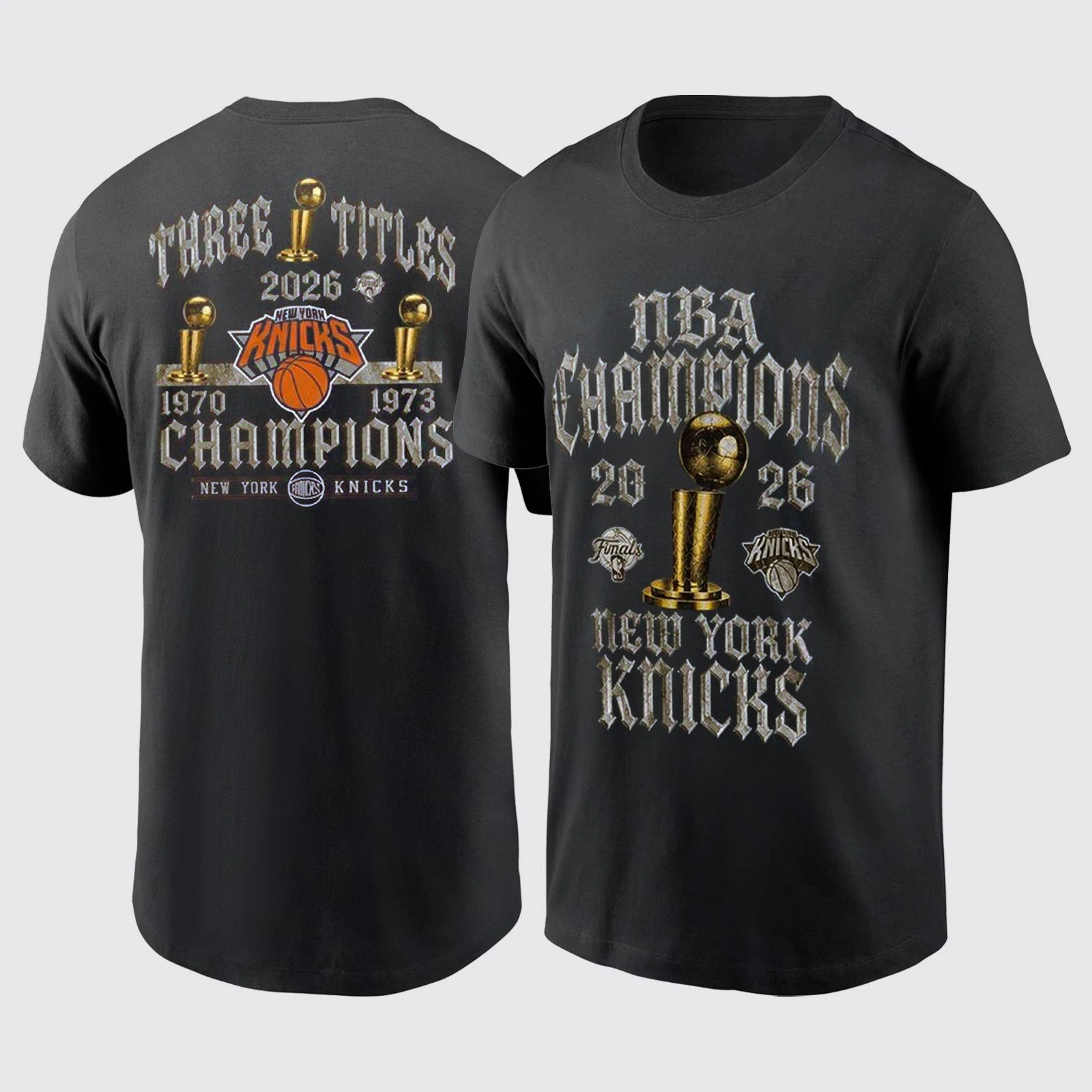 New York Team 2026 Basketball Finals Champions Limited Edition 2-sided T-Shirt