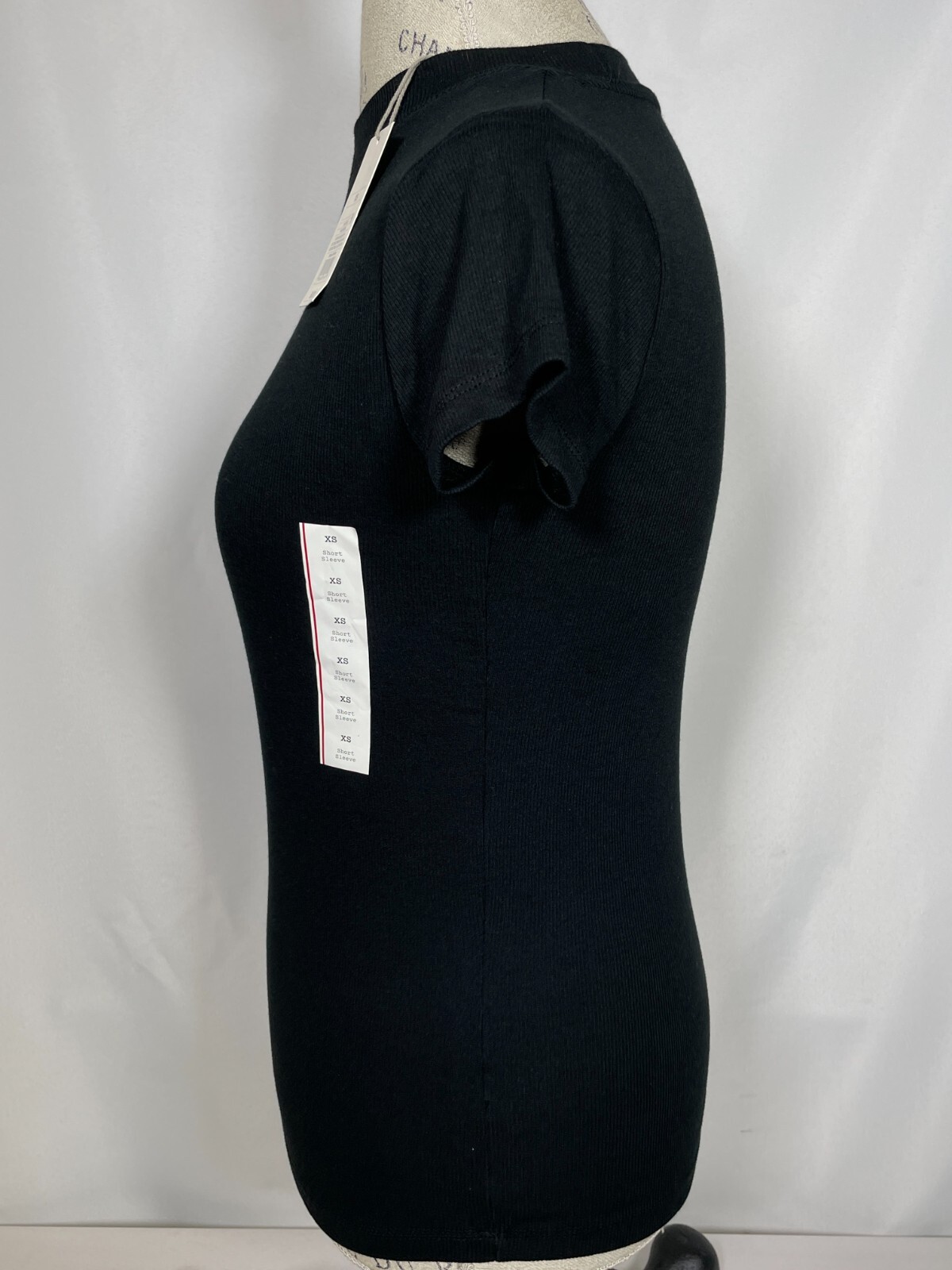 A New Day Black Cotton Blended Crew Neck T-Shirt Top Women’s SMALL NWT