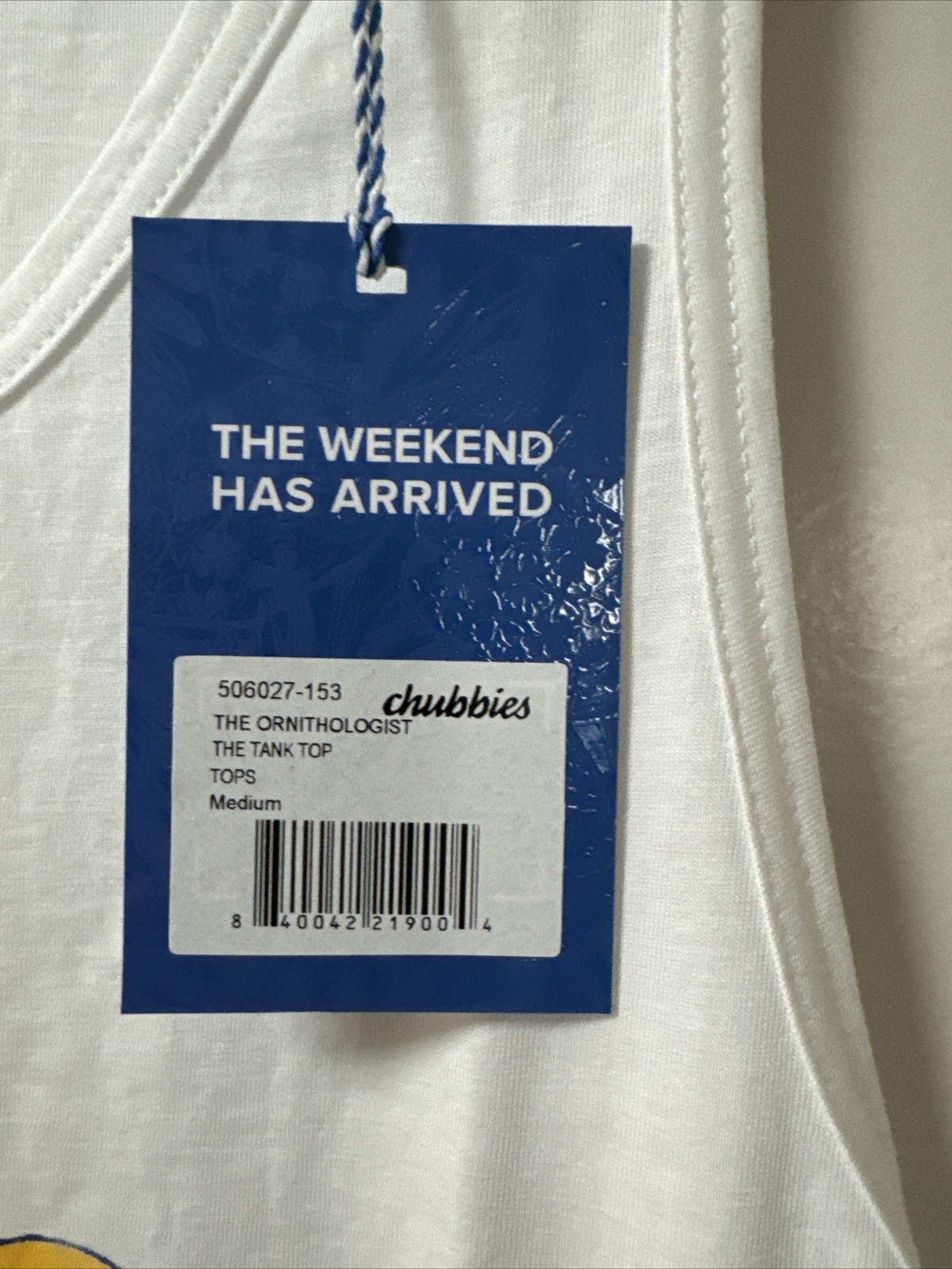 NWT Chubbies 2 Tank Tops Medium