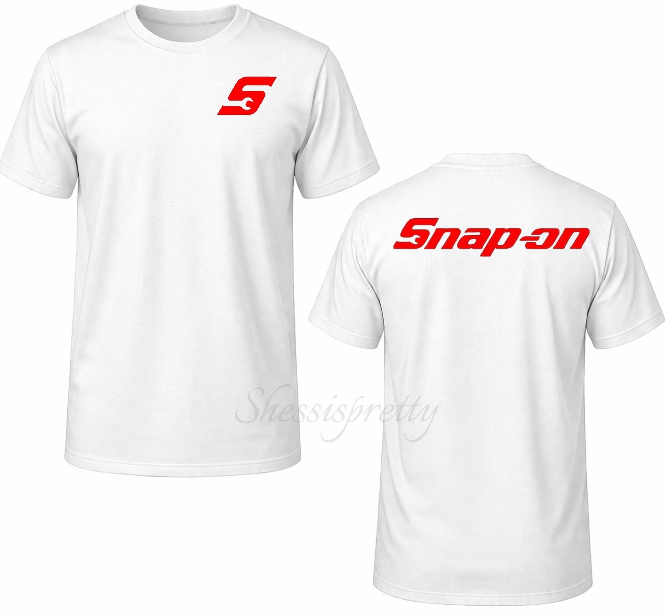 Mechanic T-Shirt Snap-On Style | 100% Cotton Work Tee | Durable Print | Men’s