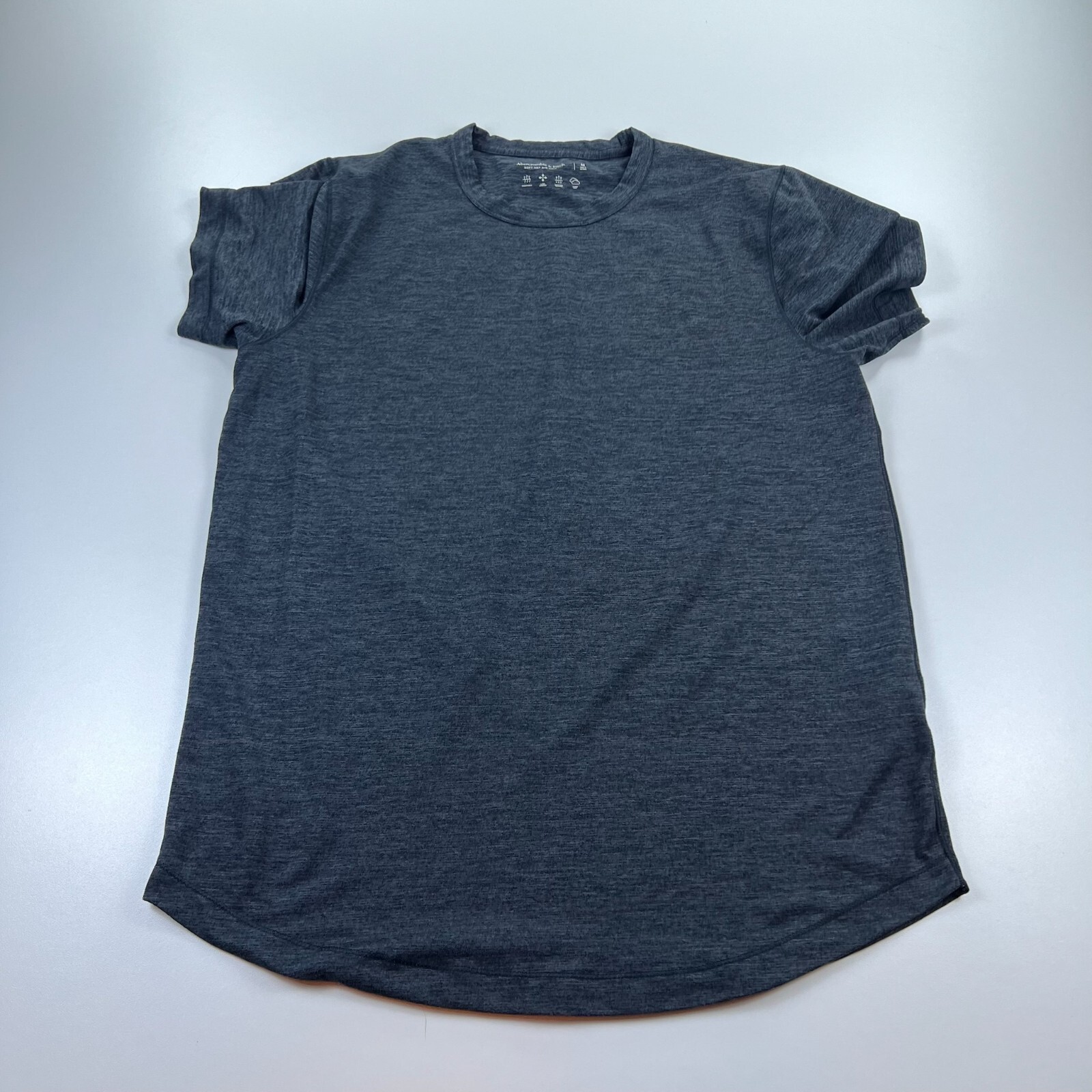 Abercrombie & Fitch Shirt Mens Medium Gray Lightweight Stretch Preppy