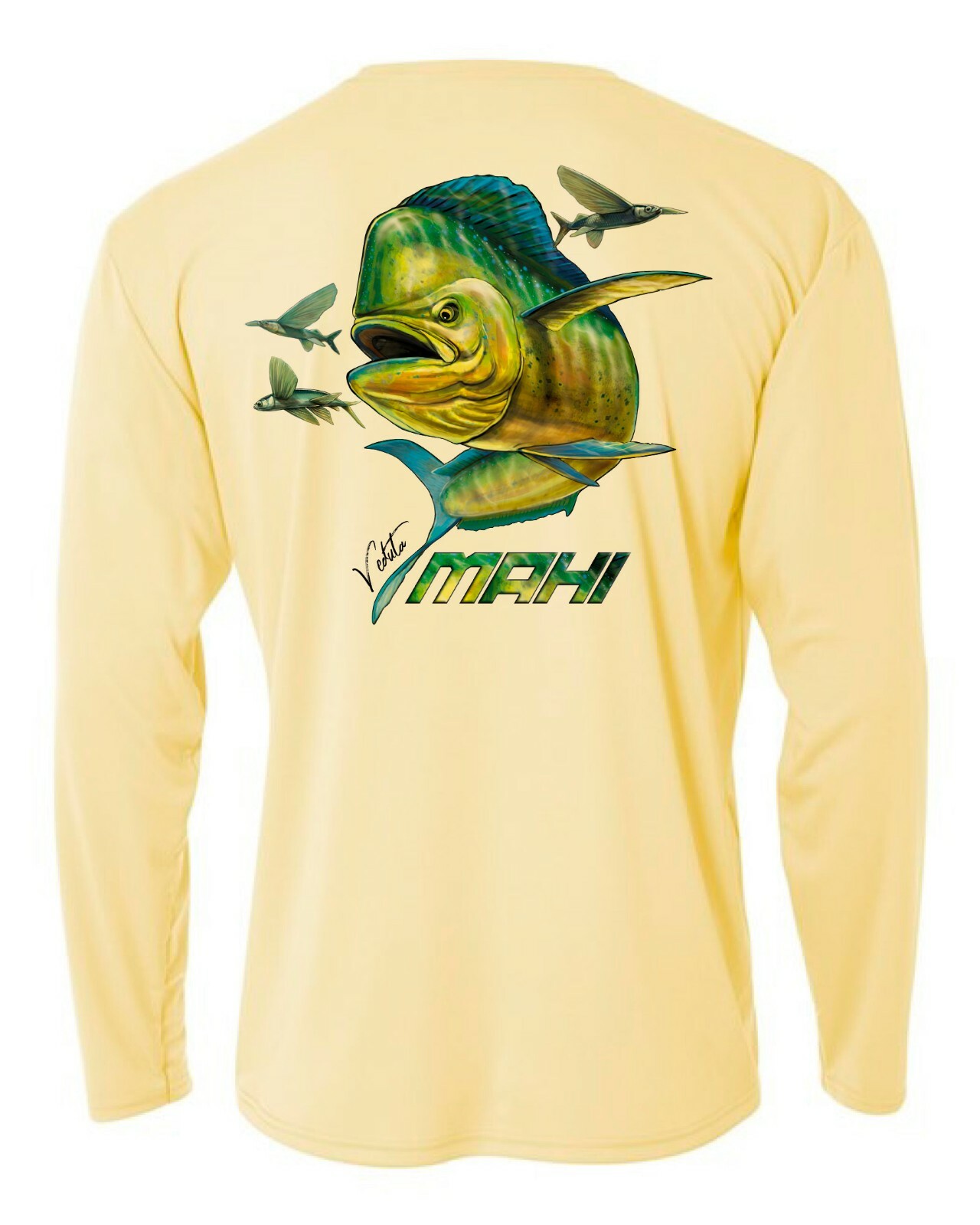 Performance Fishing Shirt UPF Moisture Long Sleeve Microfiber Mahi