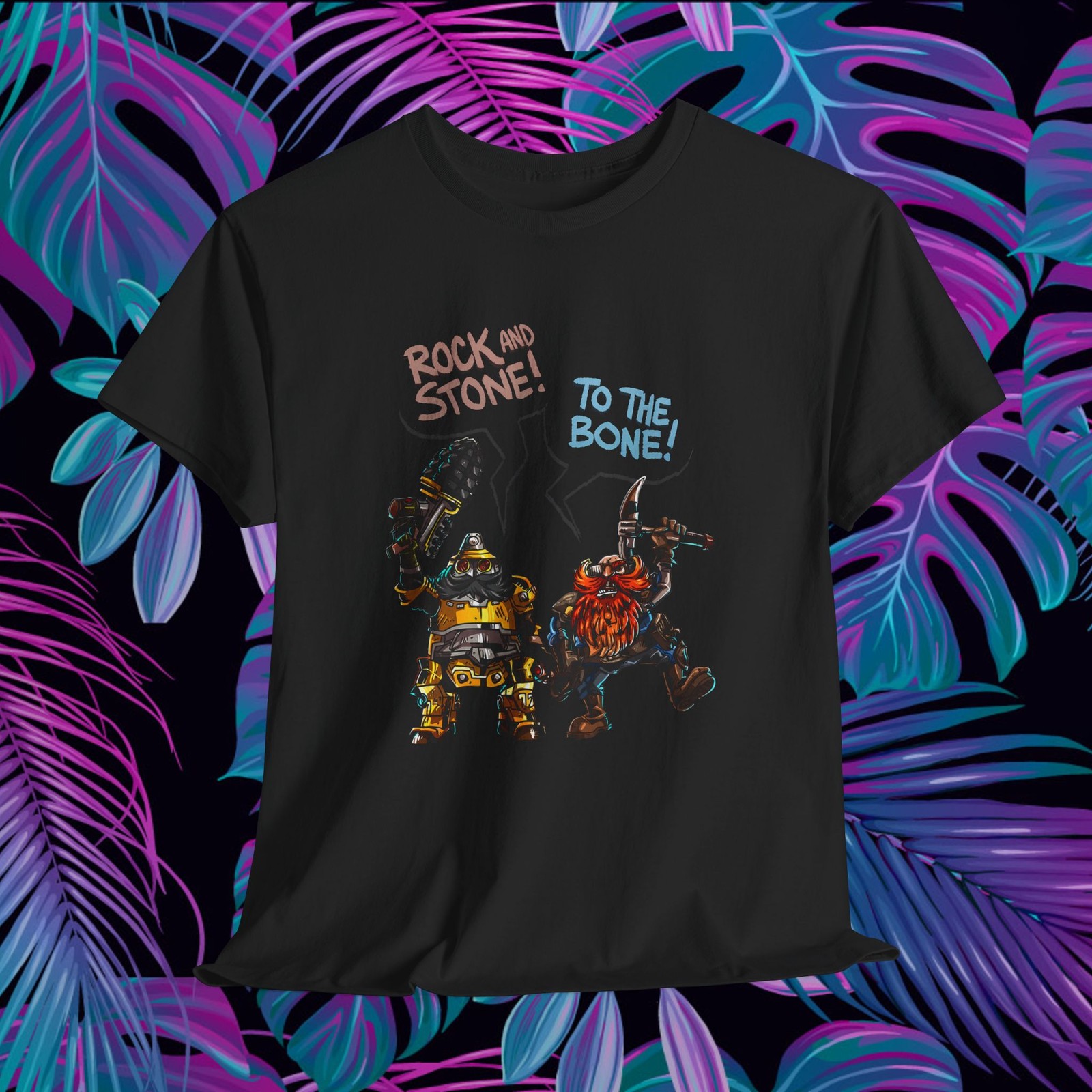 Deep Rock Galactic Rock and Stone Shirt Funny Gaming Dwarf Meme Tee
