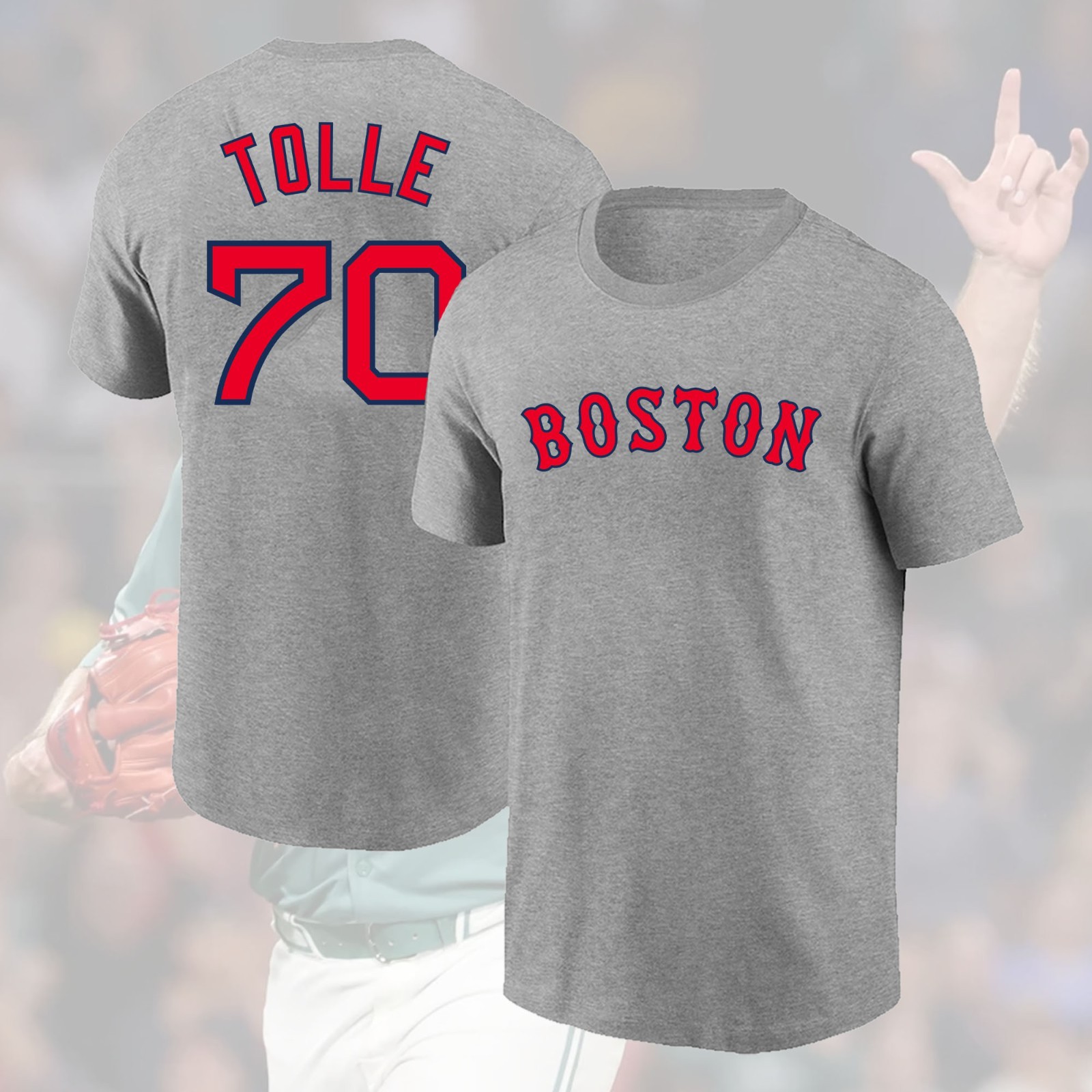 NEW SALE! Payton Tolle #70 Boston Red Sox 2025 Name & Number For Fans