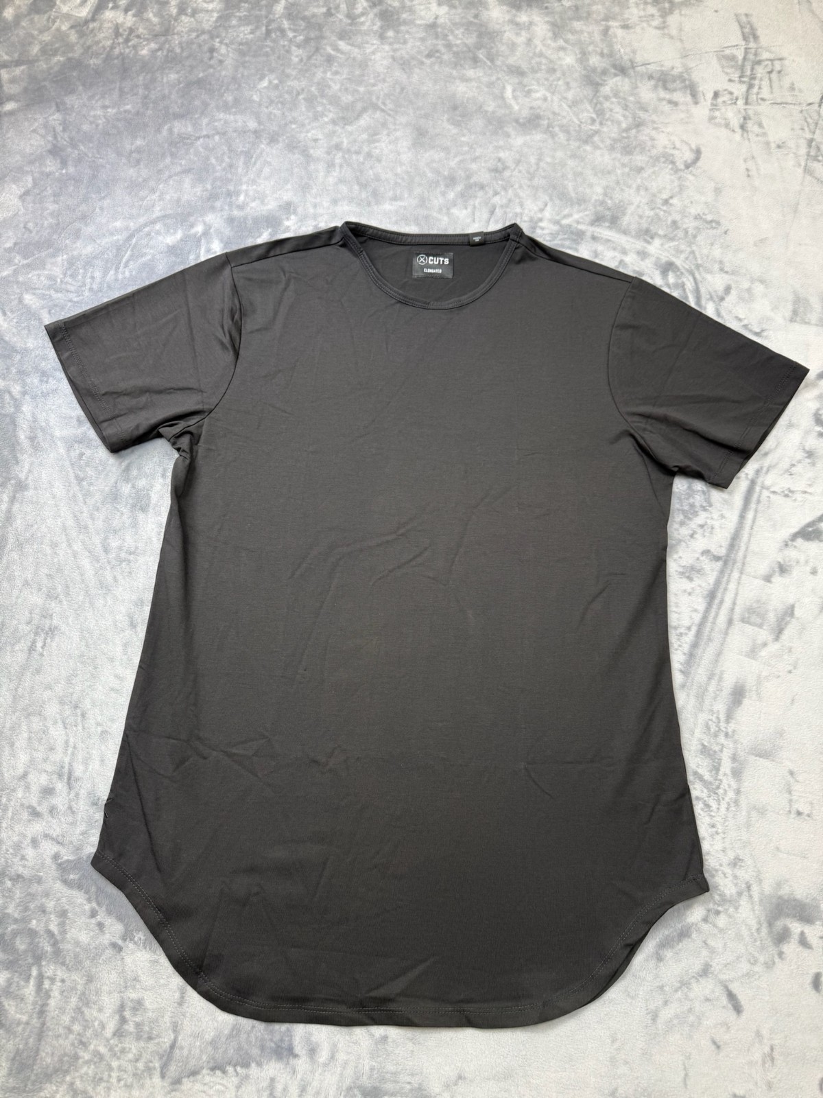 Cuts Clothing Crew Elongated Fit T-Shirt Men’s Large Black Pyca Pro