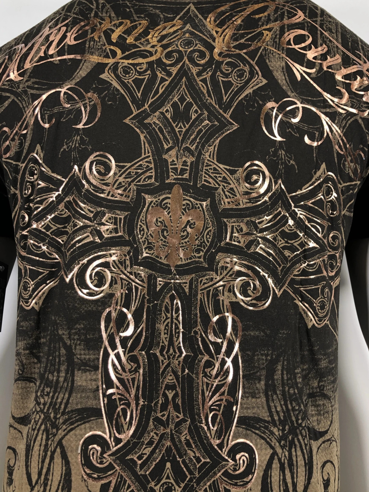 Xtreme Couture By Affliction Men’s T-Shirt DECRETUM Brown Biker S-5XL