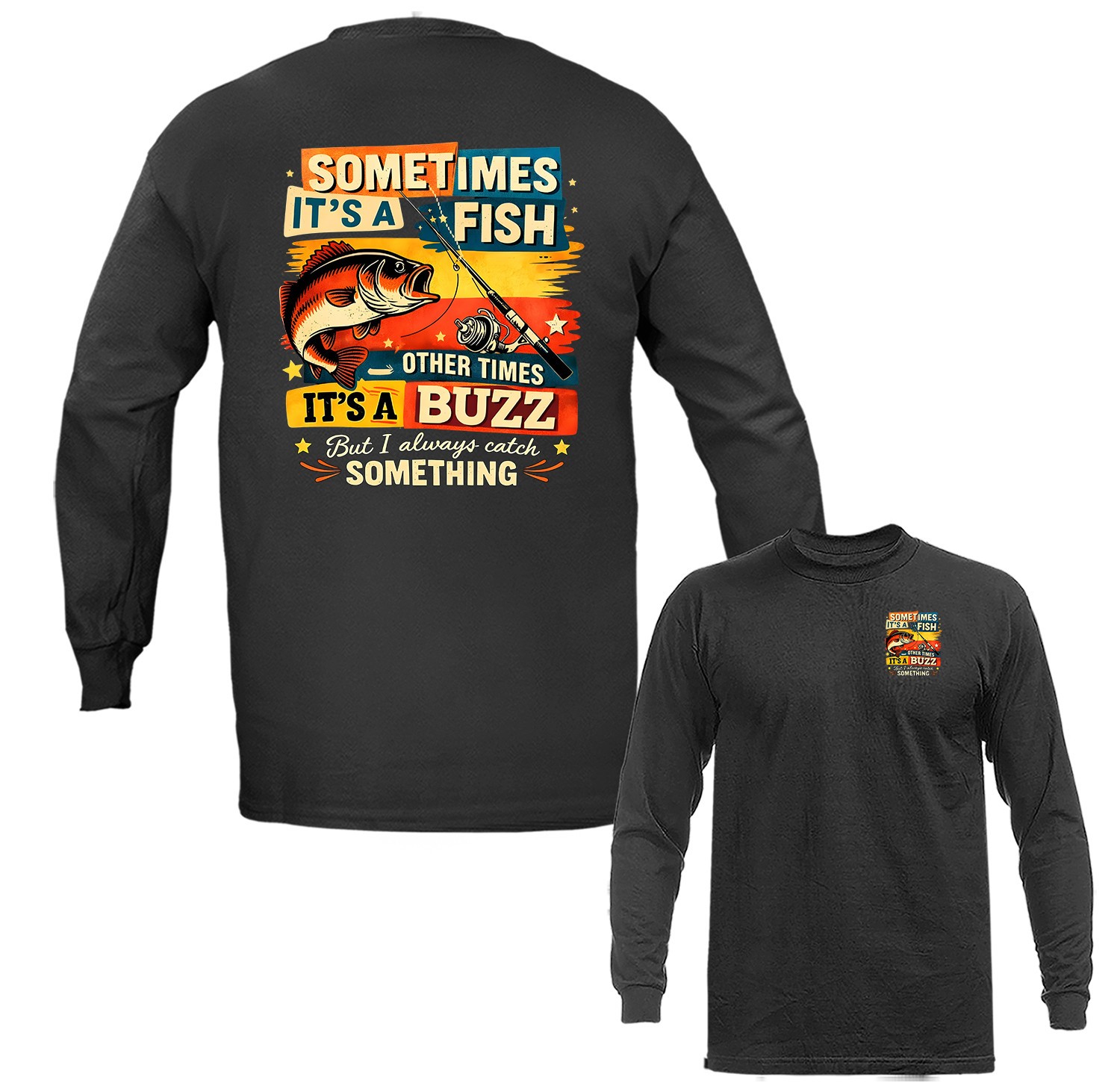 Bass Fishing Legend Outdoor Sports Fishing Long Sleeve Shirts