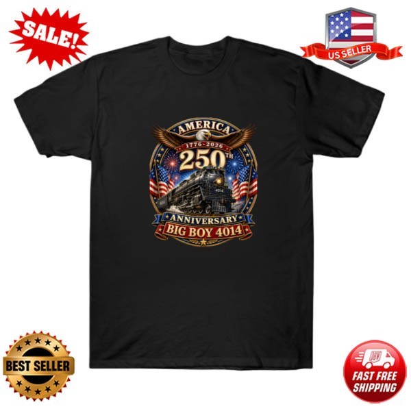 Big Boy 4014 Vintage Steam Locomotive Retro T-Shirt