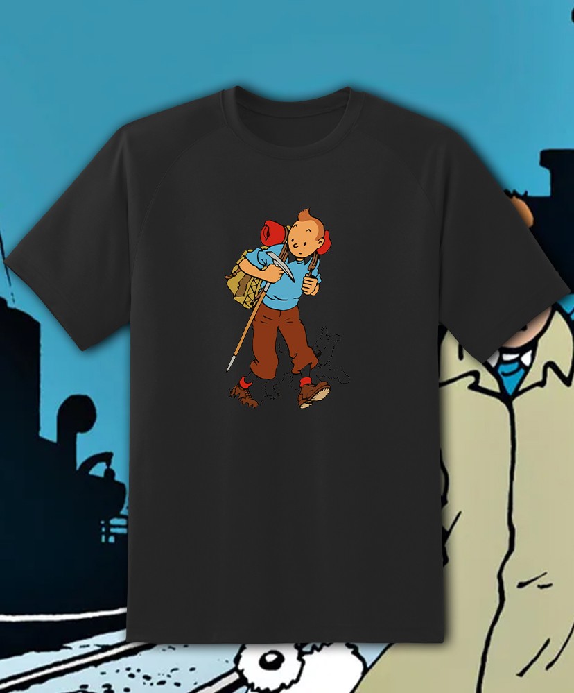 Les Aventures De Tintin T shirt Adult & Youth sizes FAST SHIP!!