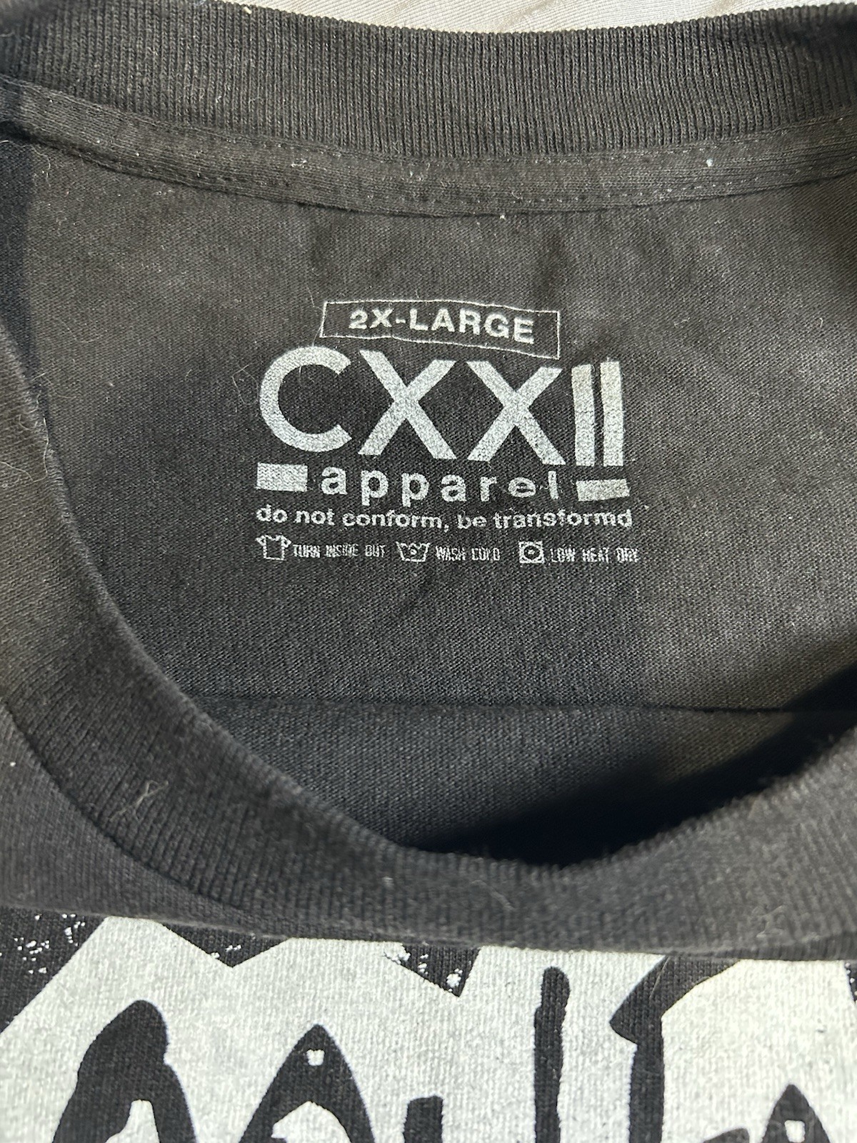 Non-conformist CXXII Apparel 2XL Xxl Black T Shirt Jesus Tee Romans 12:2 Skull