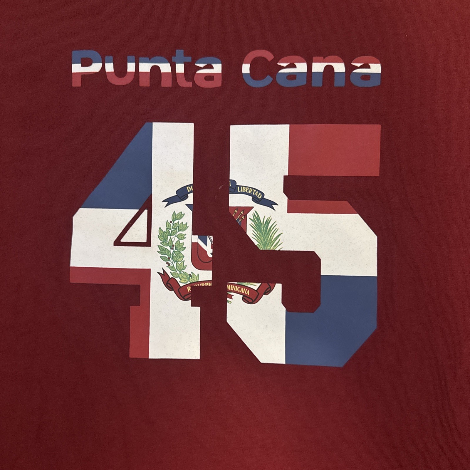 Club Med 45 Punta Cana Dominican Republic Blue Shirt Men’s size XXL Red 2XL