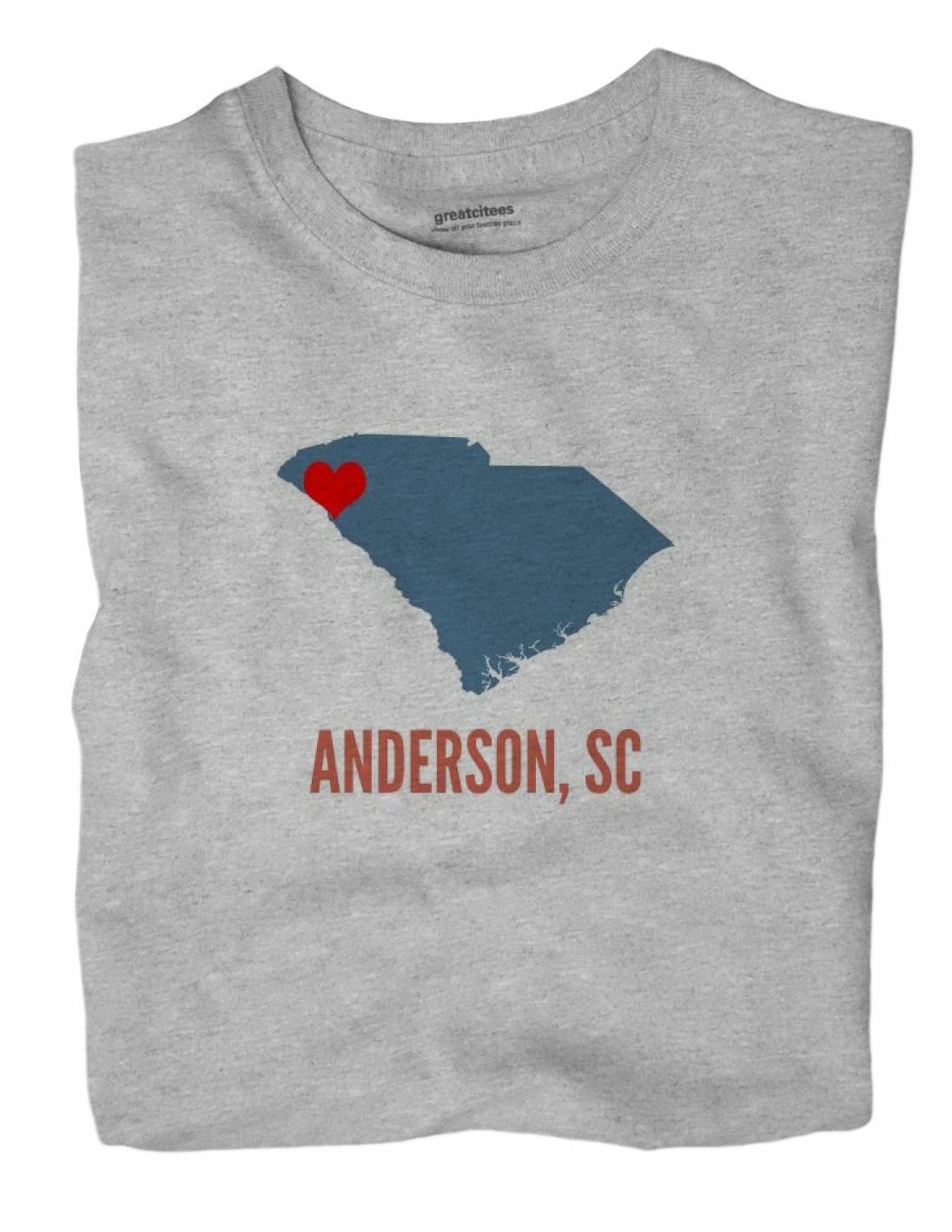 Anderson South Carolina SC T-Shirt HEART