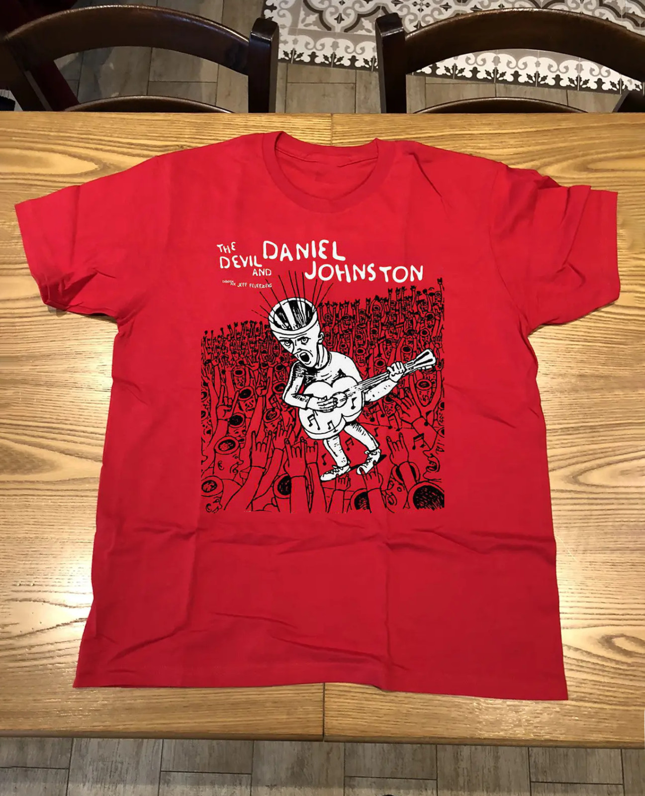 Red The Devil and Daniel Johnston Adult T-Shirt All Size BL2.737
