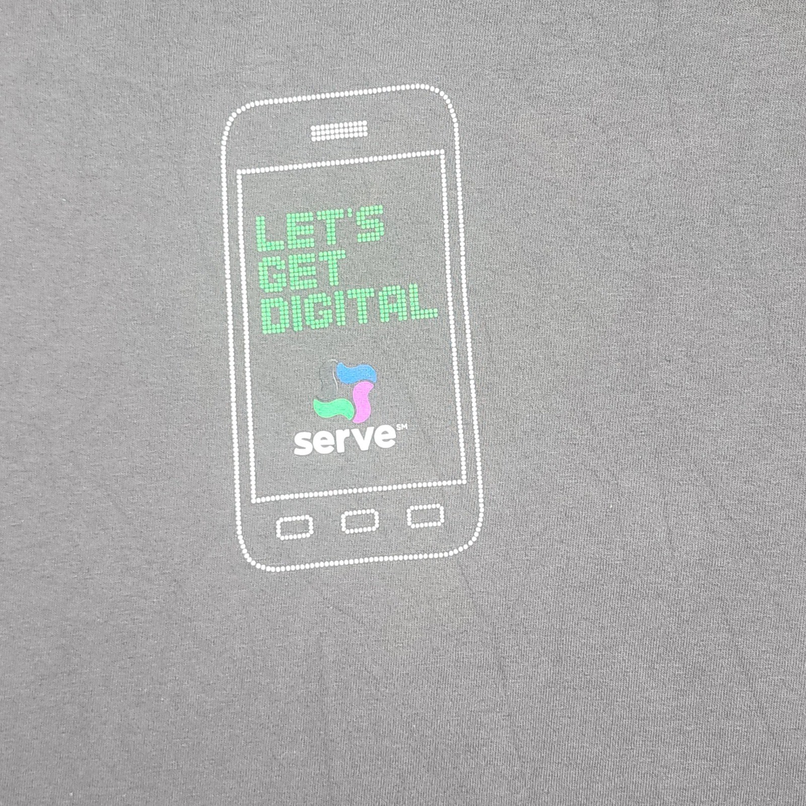 Gildan Serve Let’s Get Digital T-Shirt Mens XL Gray Good Orca Graphic Tech Tee