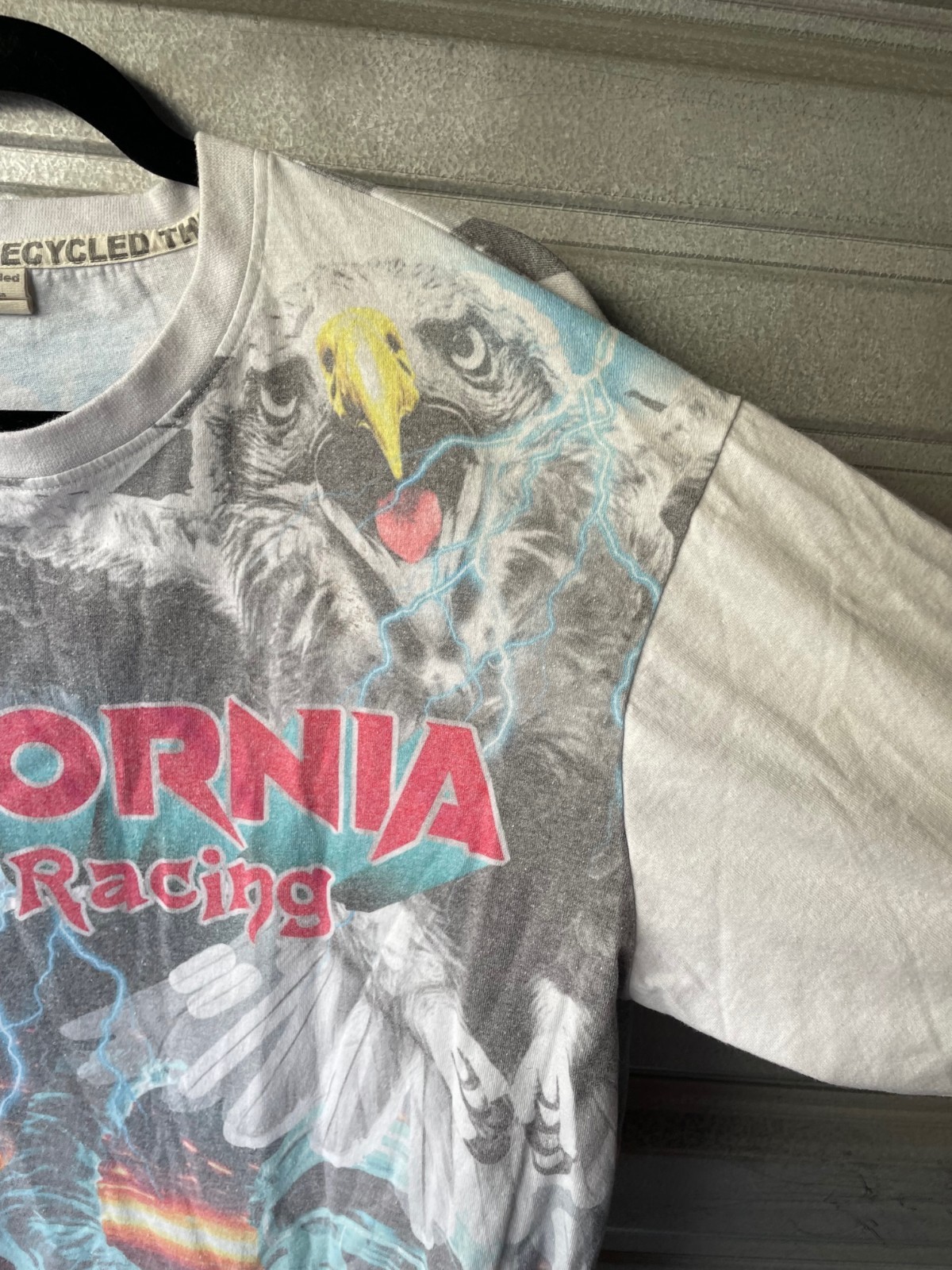 Recycled Threads California Speed Racing AOP All Over Print T-Shirt Men’s L