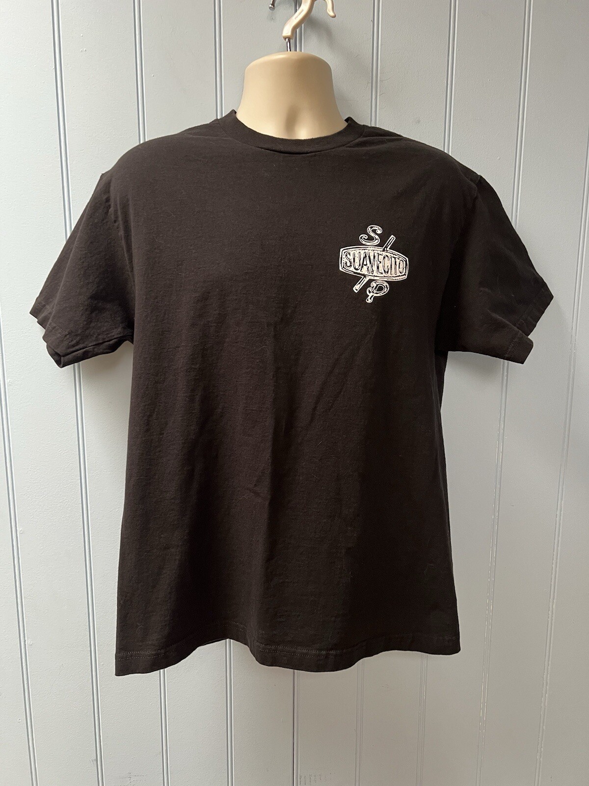 Suavecito Short Sleeve Black Men’s Casual T-Shirt Size L