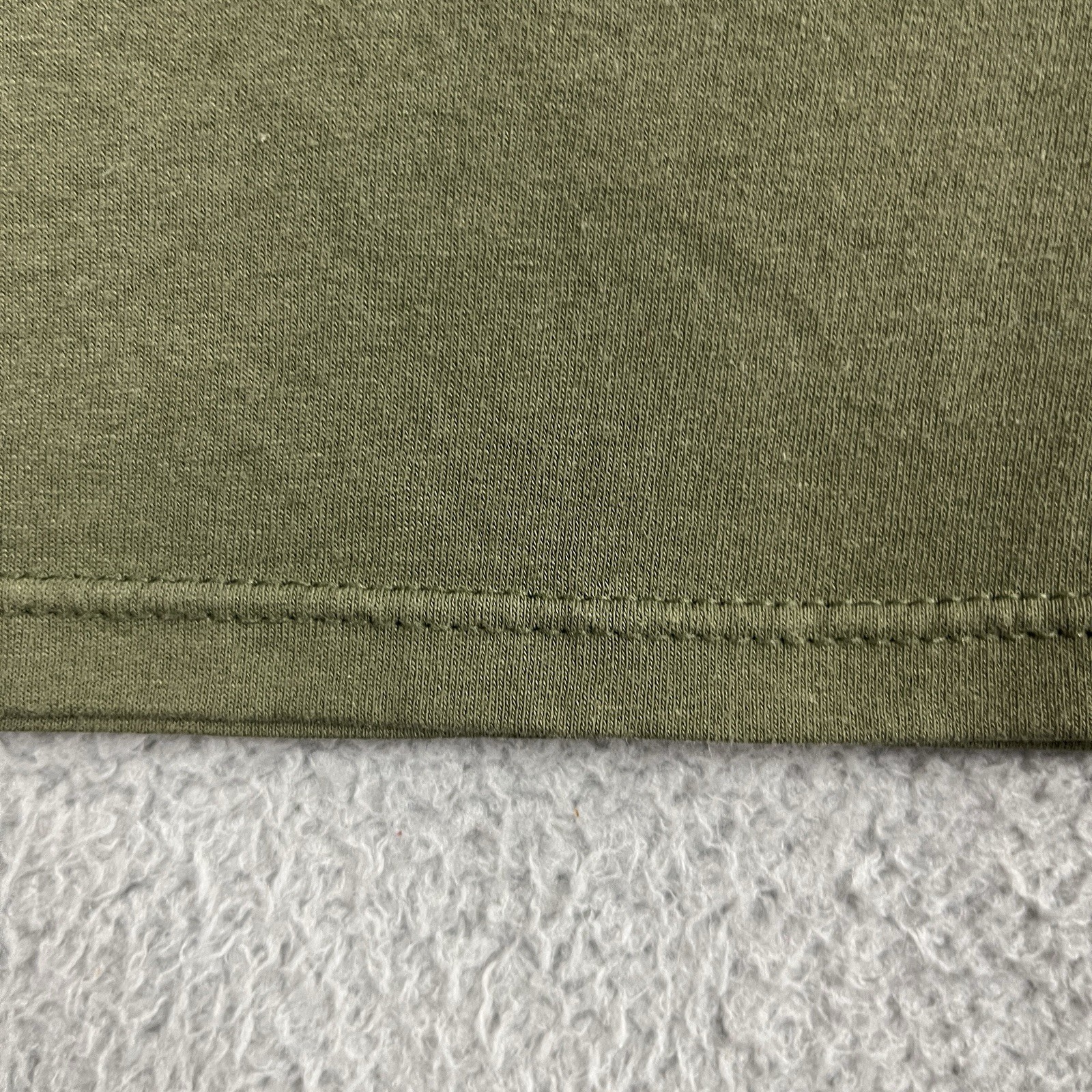 VTG Soffe T Shirt Tag M 17.5” PTP Single Stitch Sleeve Army Green Olive Military