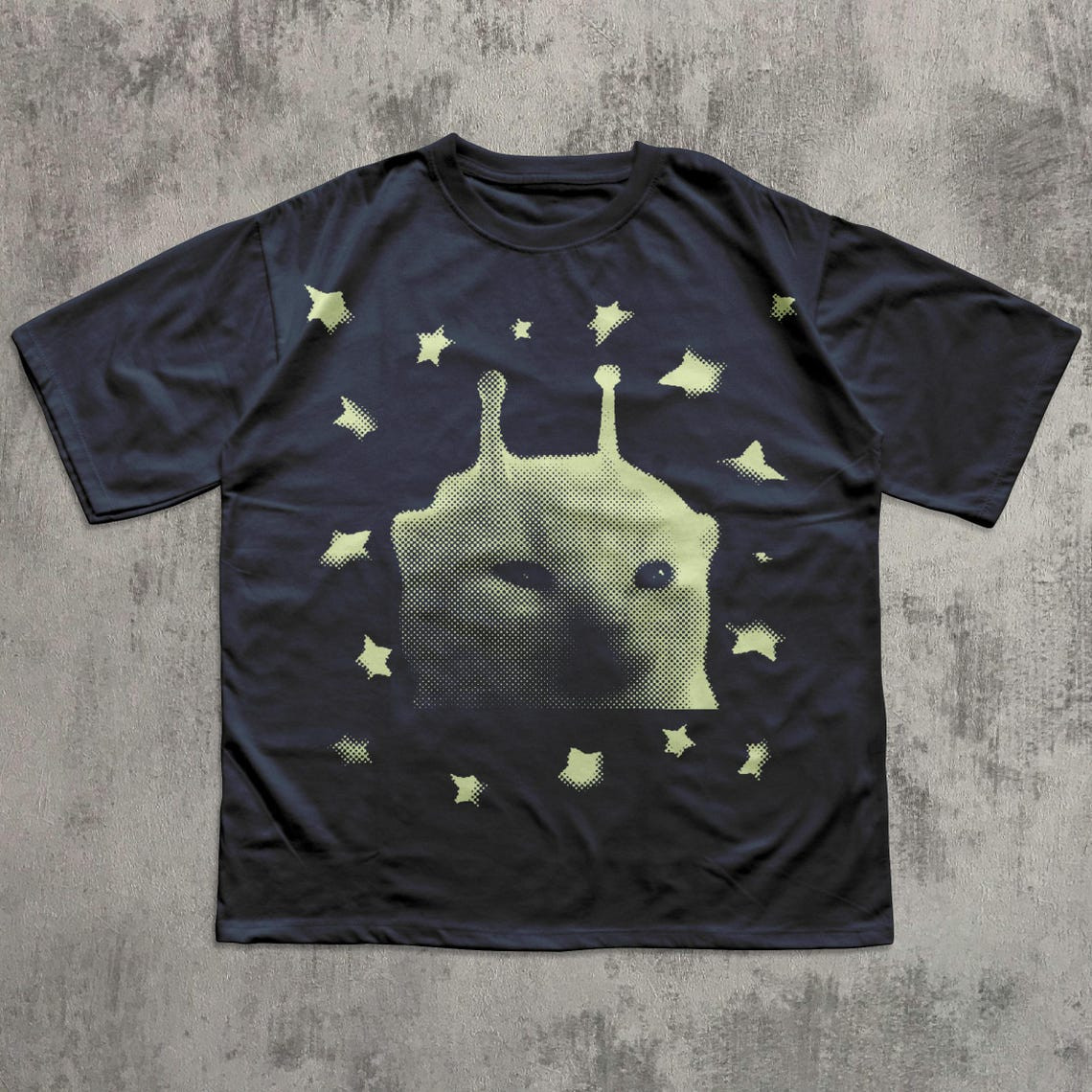 Y2K Alien Cat Meme T Shirt Funny Kitten Vintage Graphic Tee Weird Cats Retro