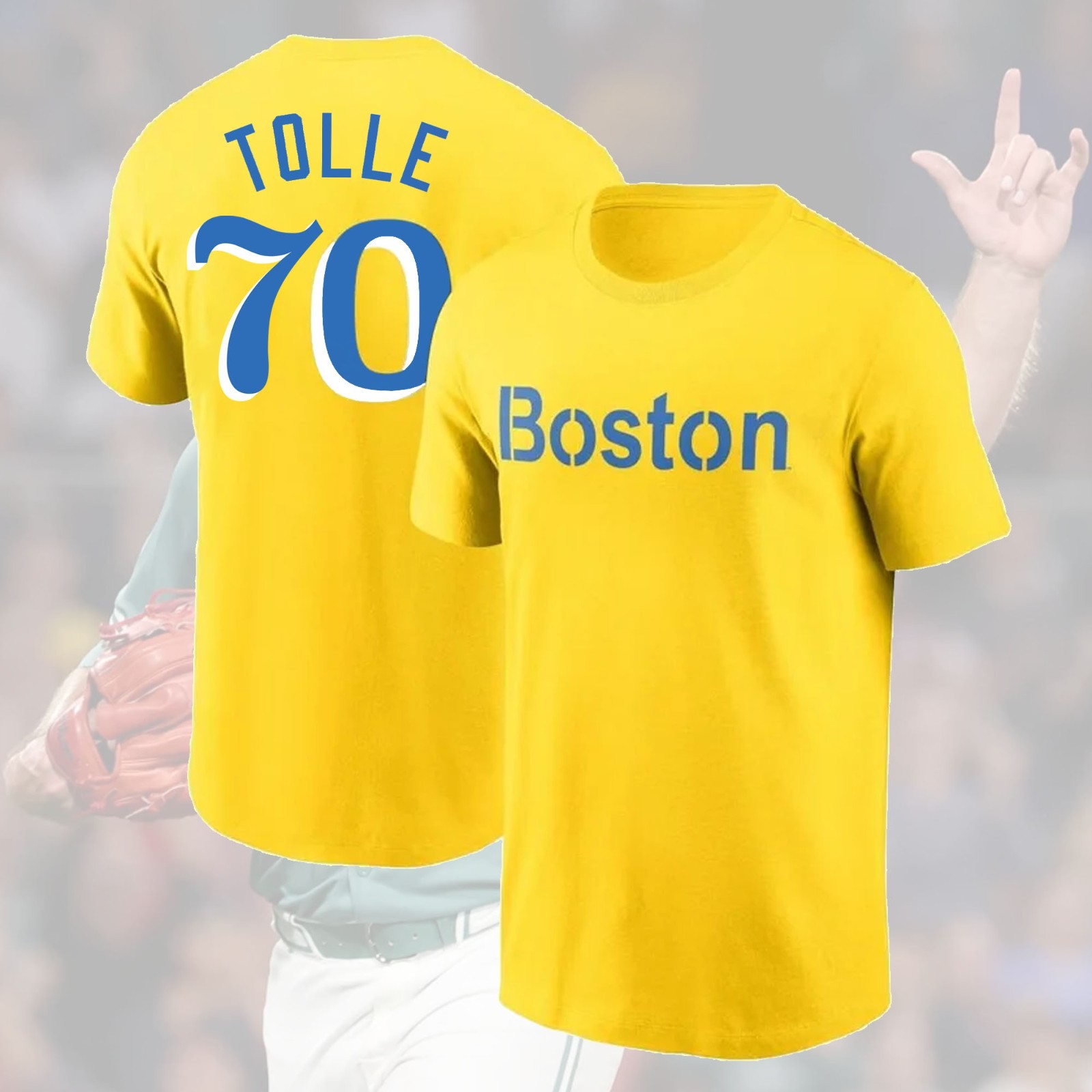 NEW SALE! Payton Tolle #70 Boston Red Sox 2025 Name & Number For Fans
