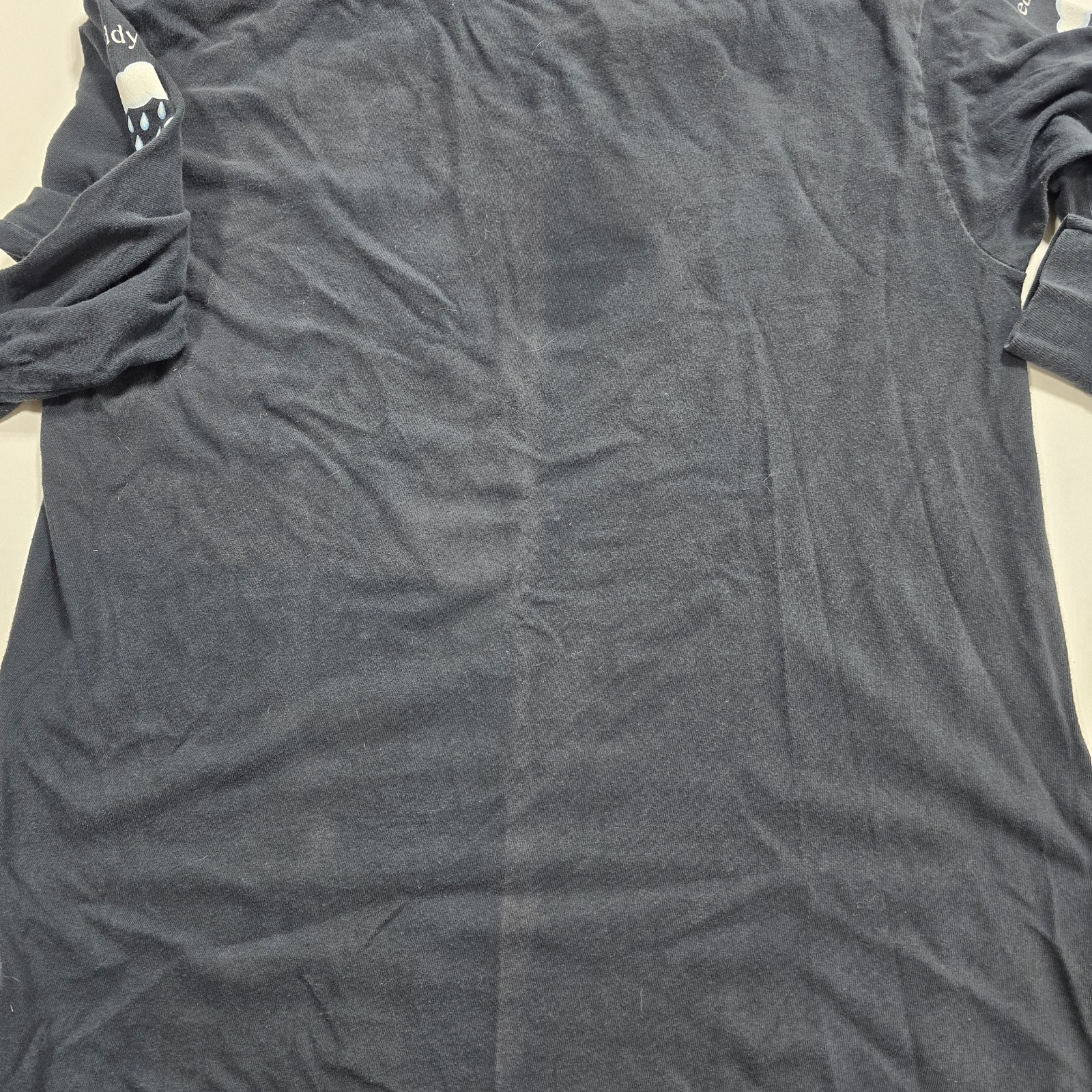 Teddy Fresh “I Have Crippling Anxiety” Long Sleeve Black Shirt, Size Medium