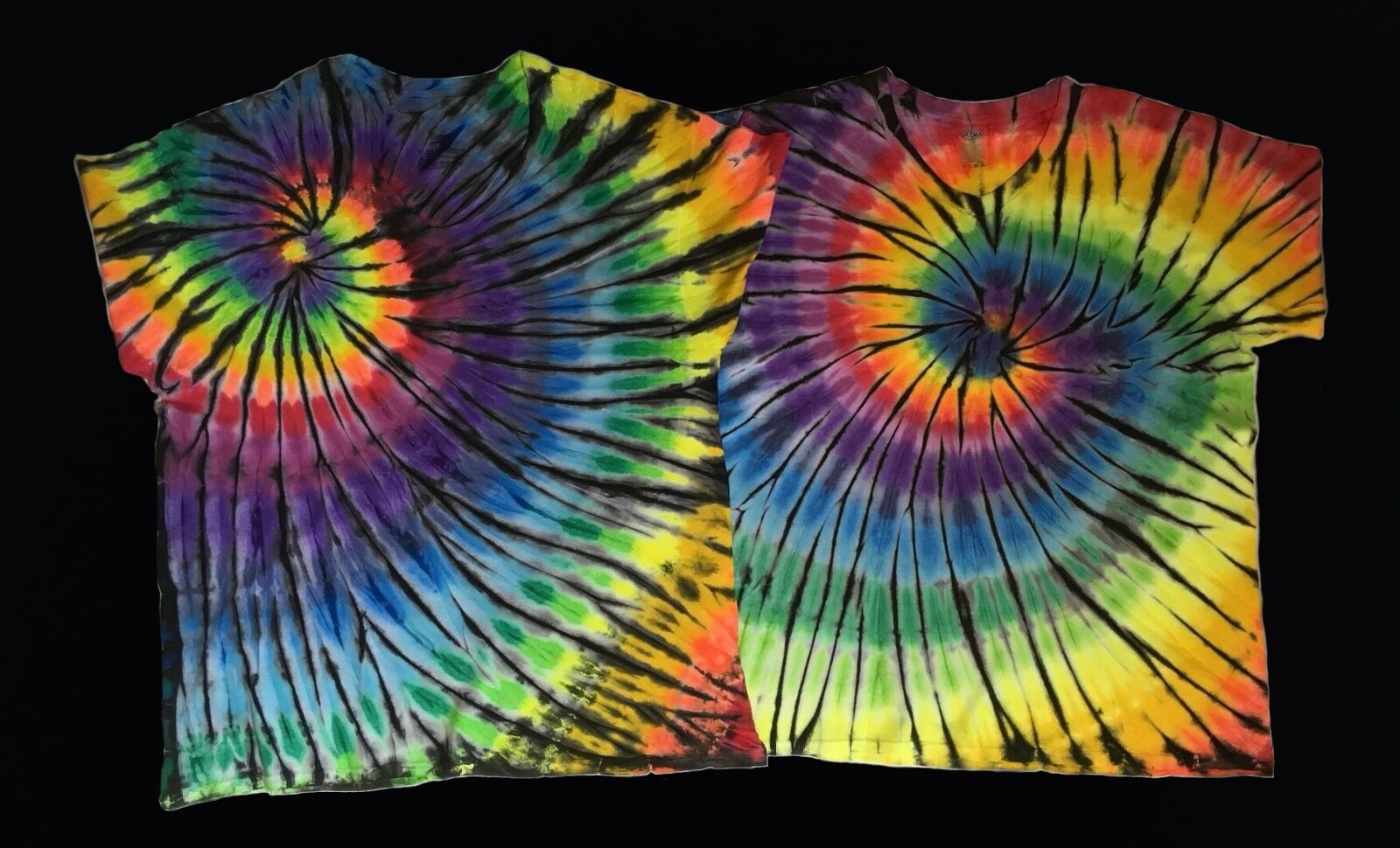 *New* Handmade Tie Dye, 12 Color Spectrum, Sm – 2XL, Crew or V-Neck