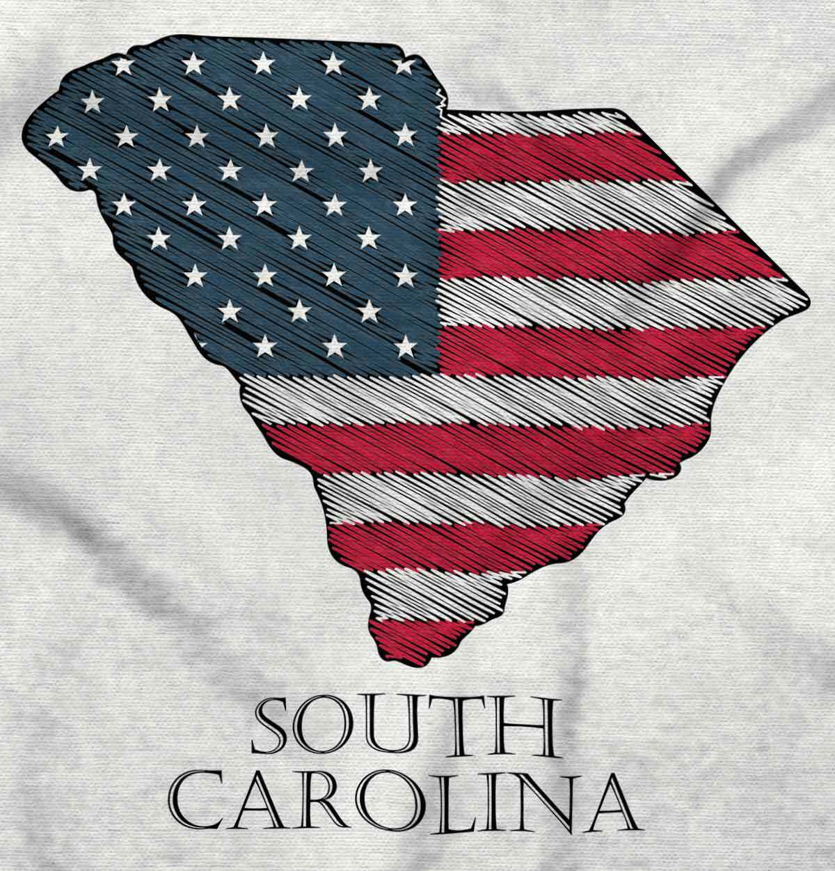 SC United States America Patriotic Gift Idea Womens or Mens Crewneck T Shirt Tee