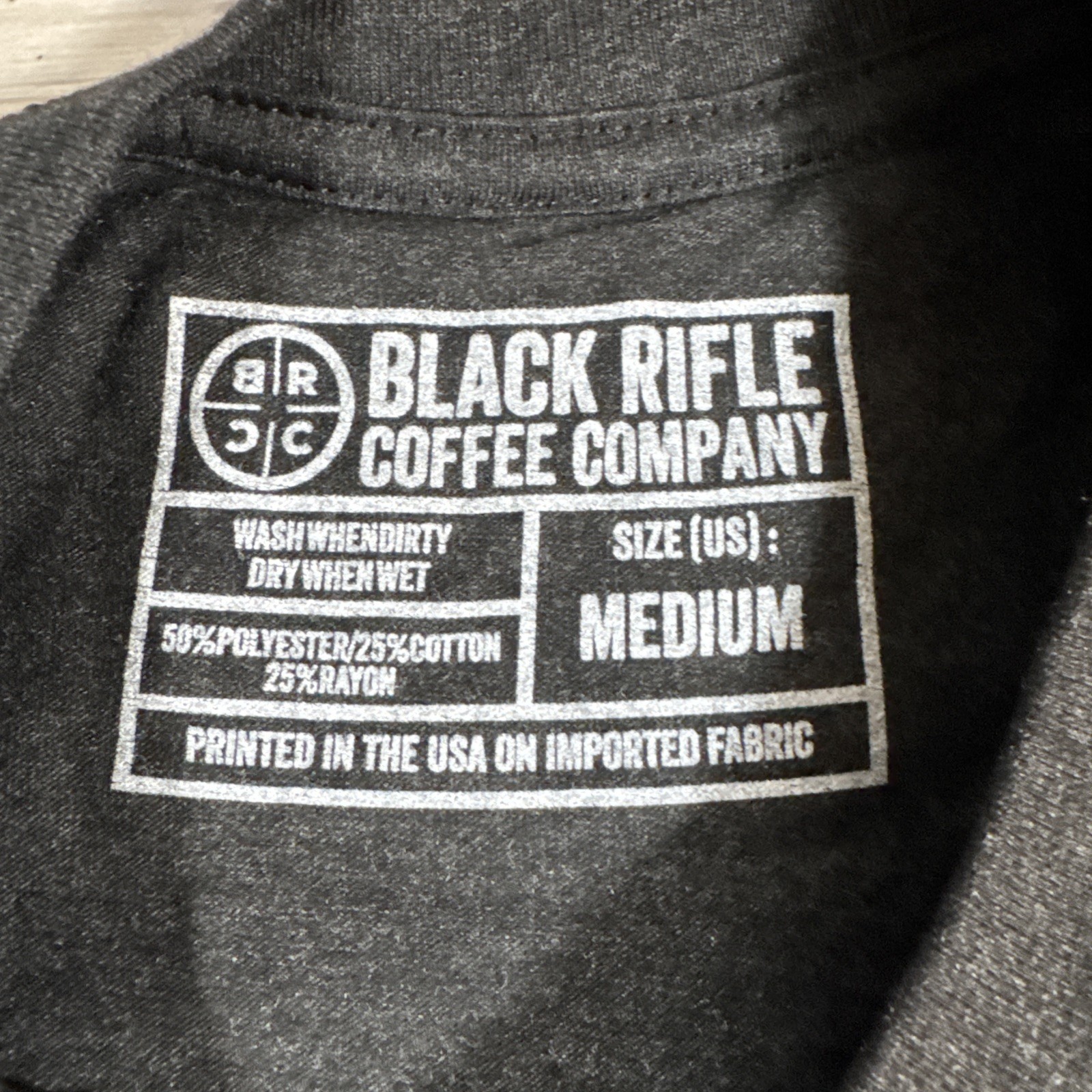 Black Rifle Coffee Company Coffee or Die T-Shirt Snake Black Military Men’s MED