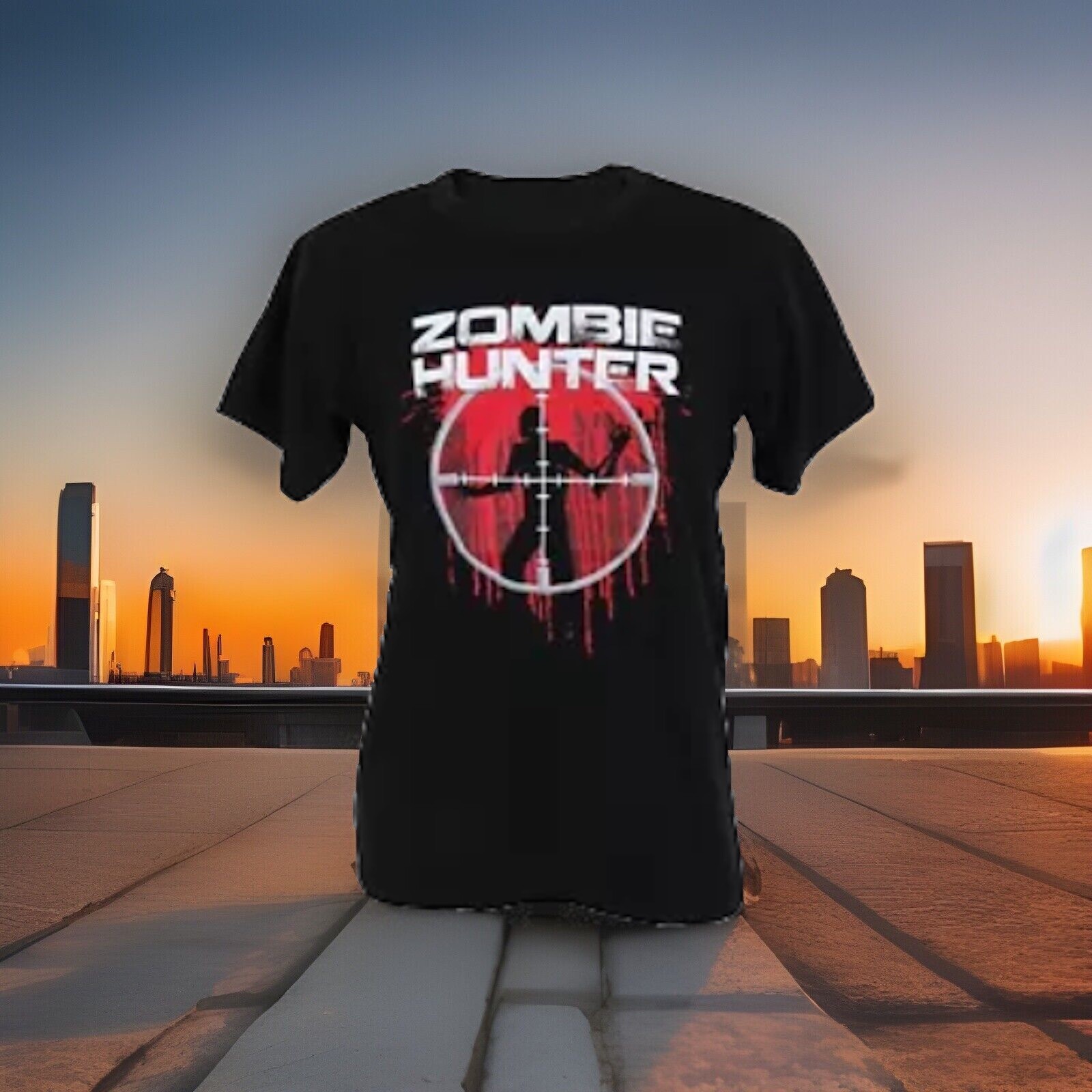 ROTHCO – ZOMBIE HUNTER / 60% COTTON 40% POLY / S-SLEEVE T-SHIRT (SIZE M)