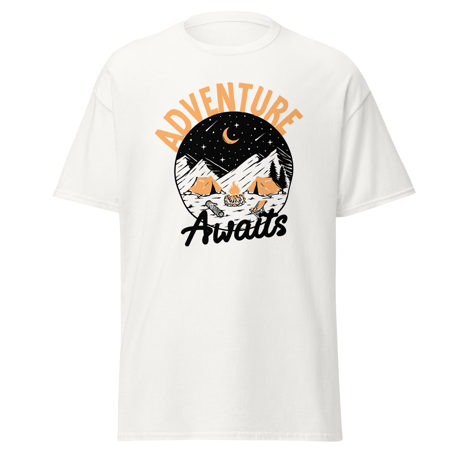 Adventure classic tee, Hiking Camping Travel Outdoors Tent Backpacking
