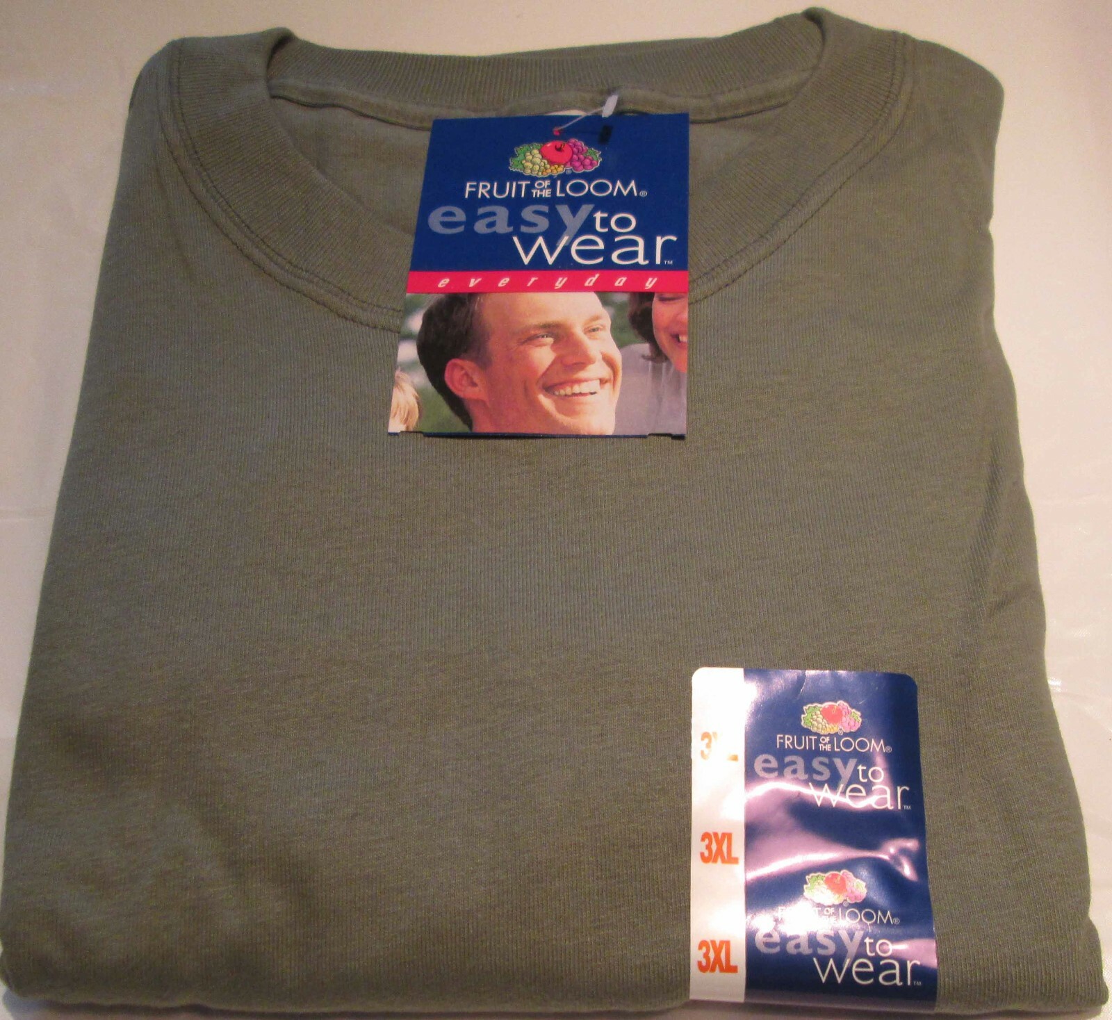 Men T-Shirts 6 Pc Fruit of The Loom 2XL 100 % Heavy Cotton Tee Big Men
