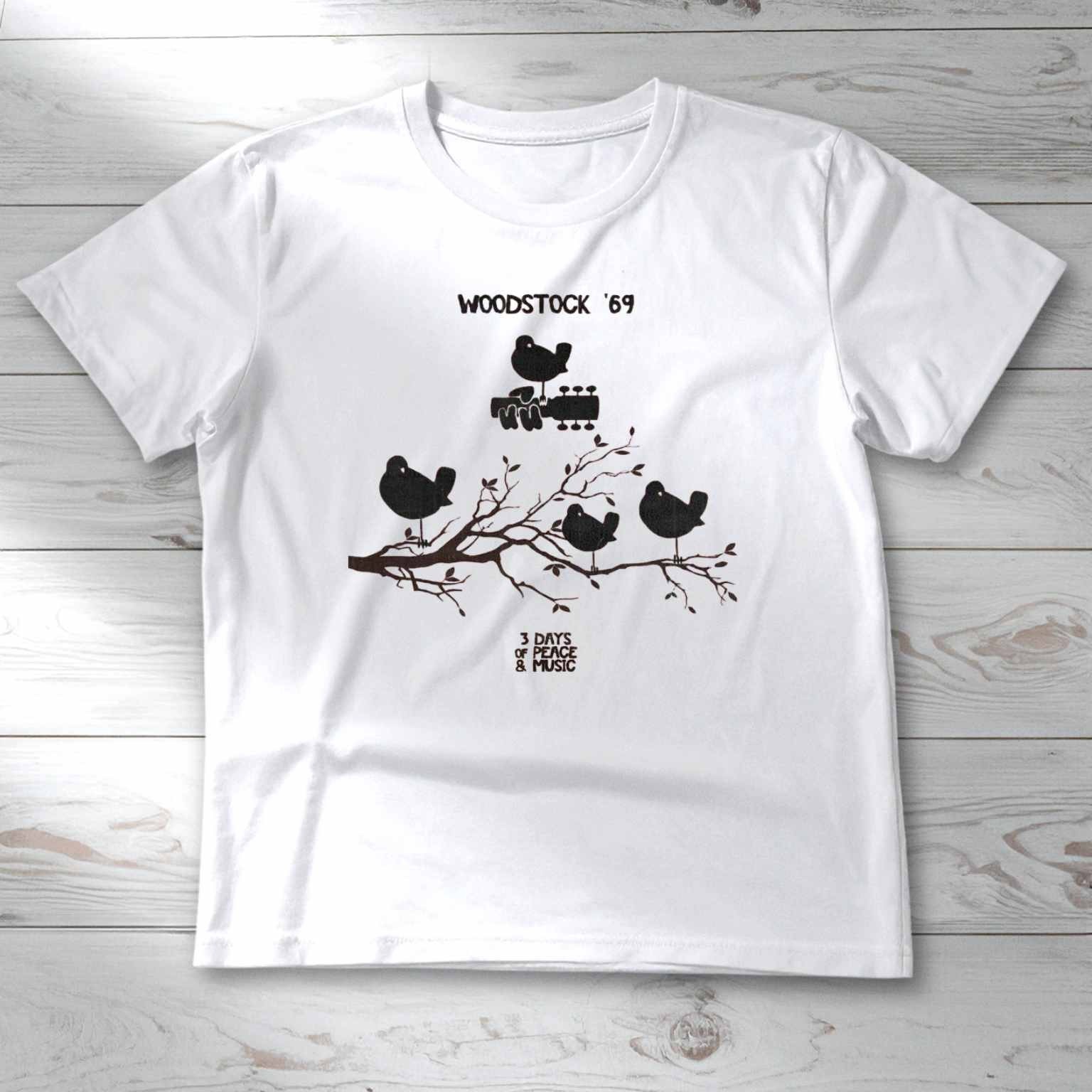 Woodstock 1969 Music Tee T-Shirt All Size S-5XL Gift For Fans Unisex