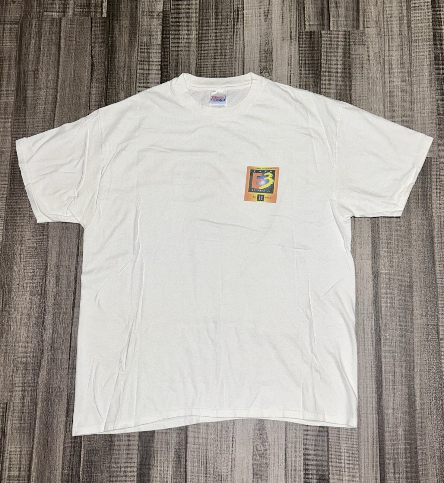 Vintage E3 Atlanta 1997 Electronic Entertainment Expo Shirt Size XL 90s Gaming