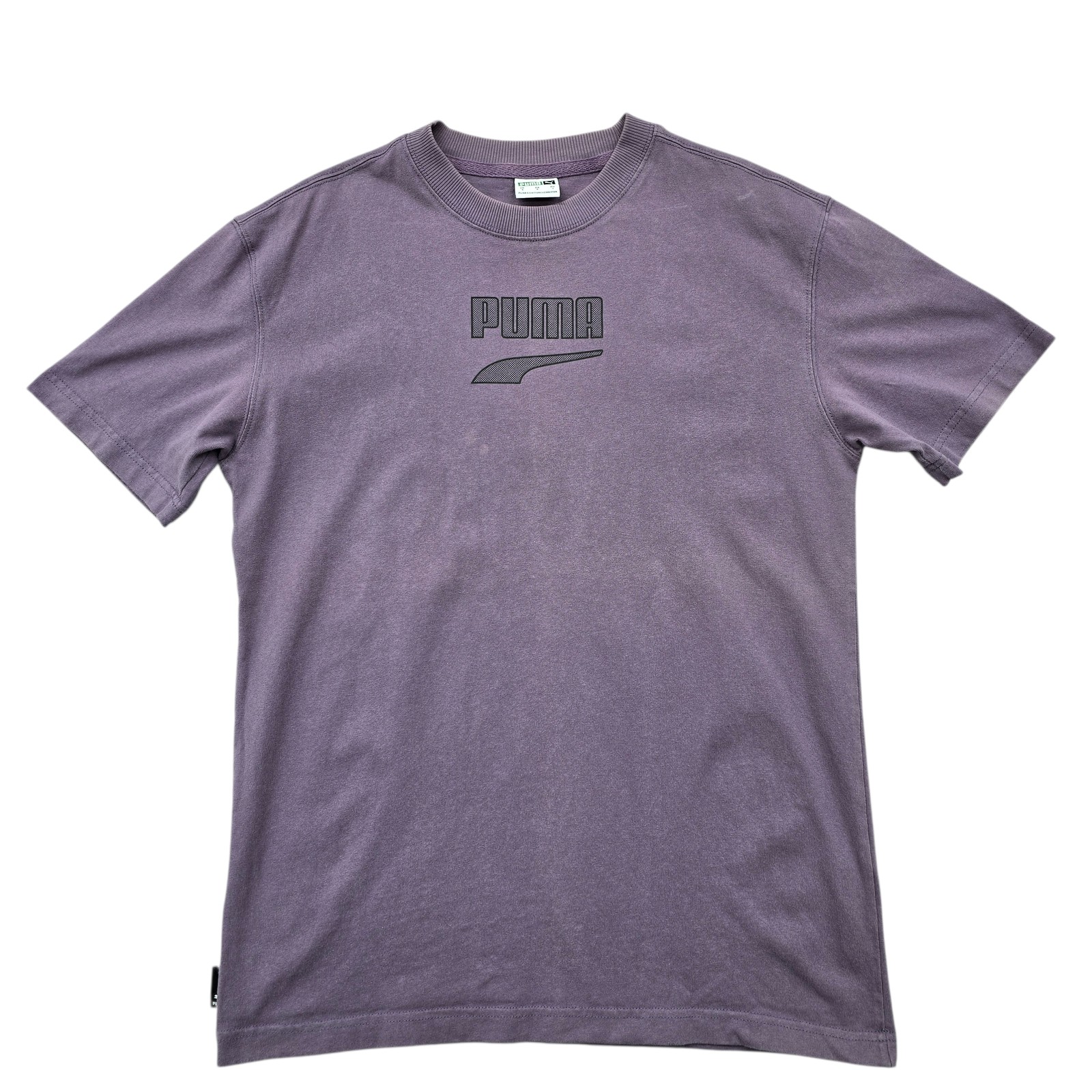Puma Forever Better Purple S Men’s Crew Neck T-Shirt Embroidered Logo