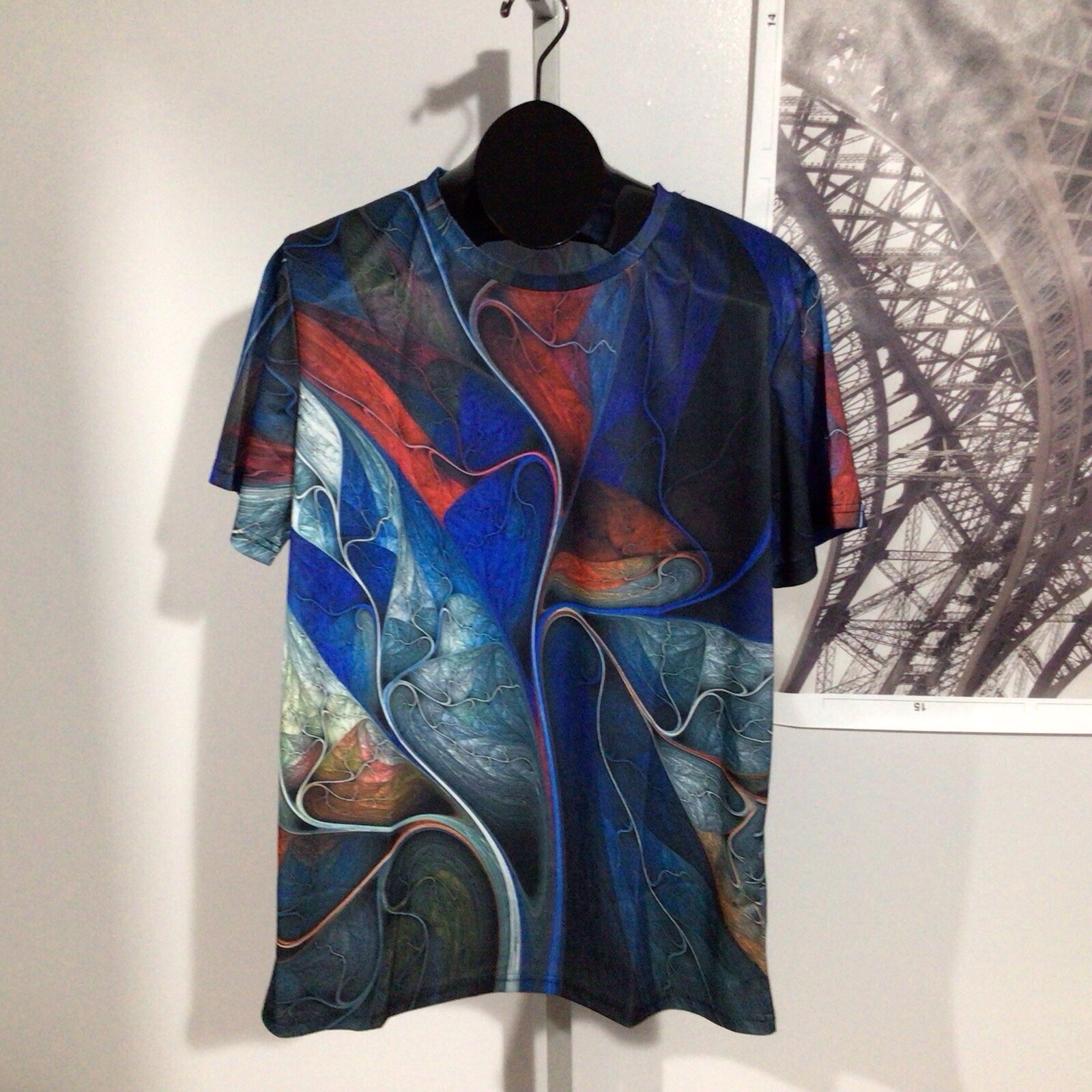 Graphic Prints Vibrant Color Trendy Ultra Soft Casual Short Sleeves Tee Shirts L