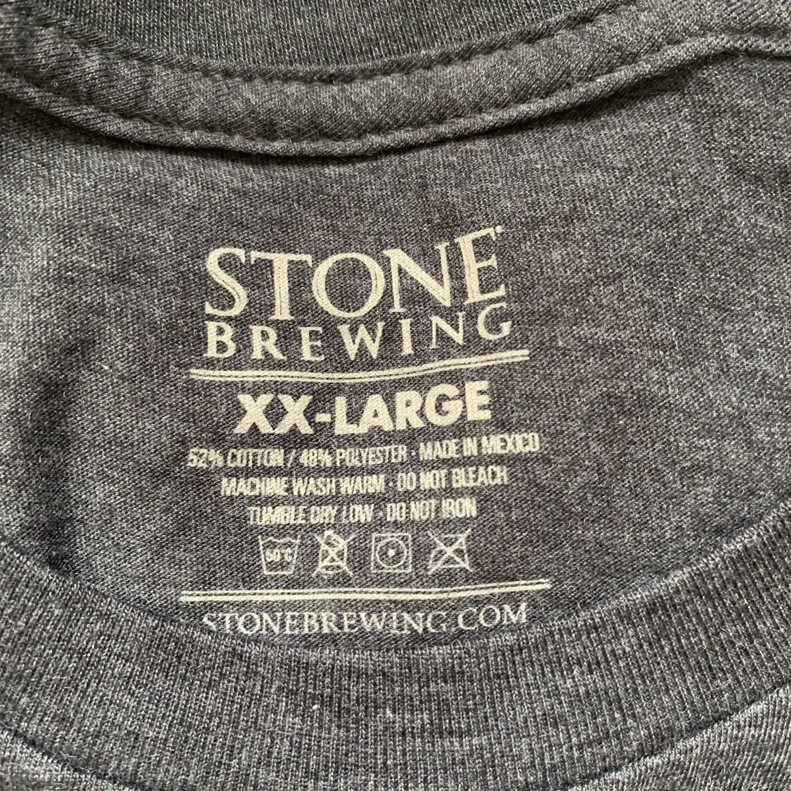 NEW STONE BREWING Black Double Sided Long Sleeve LOGO Spellout T Shirt Pick Size